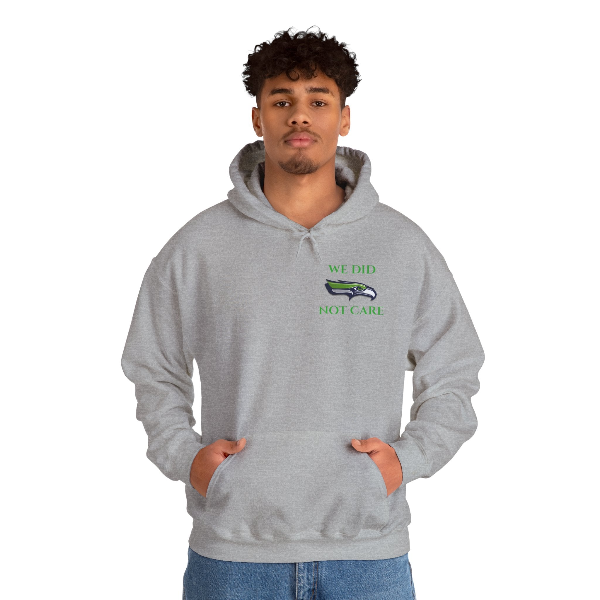 Seahawks 'We Don't Care' Hoodie – Fan Logo Pullover