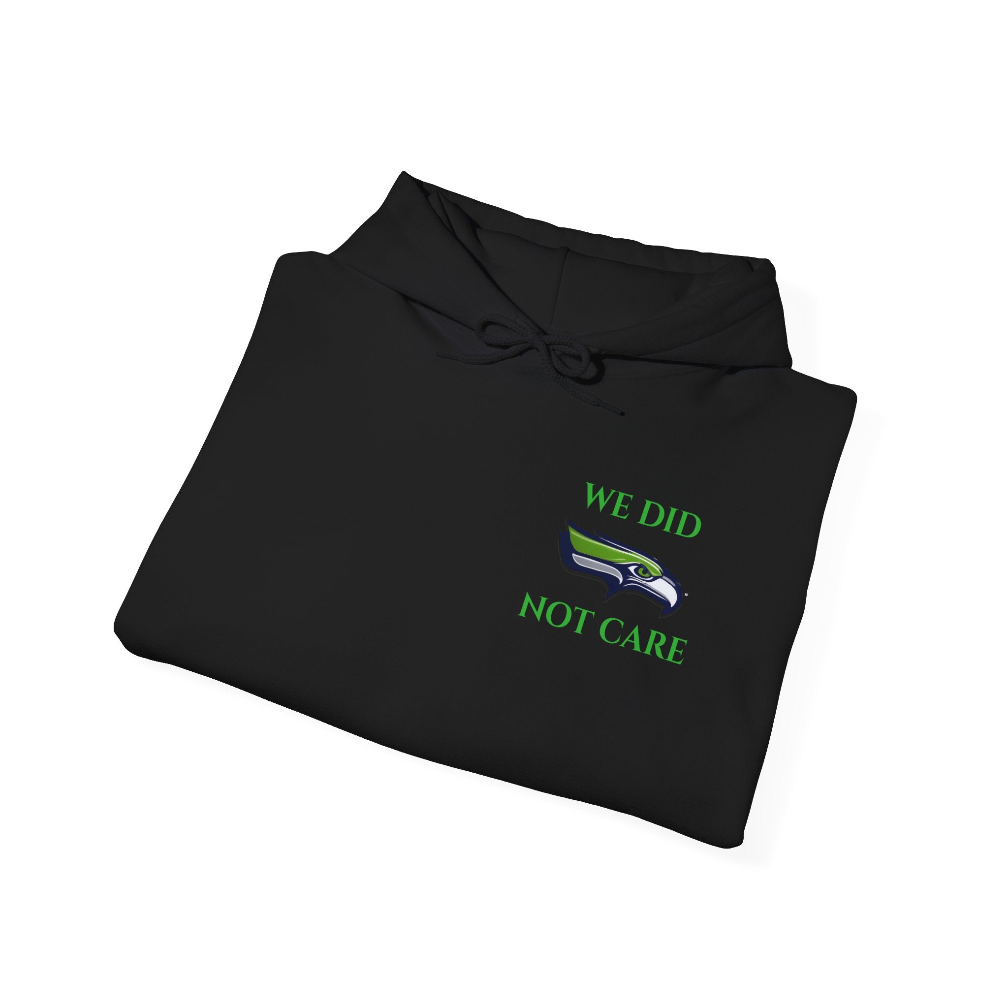Seahawks 'We Don't Care' Hoodie – Fan Logo Pullover