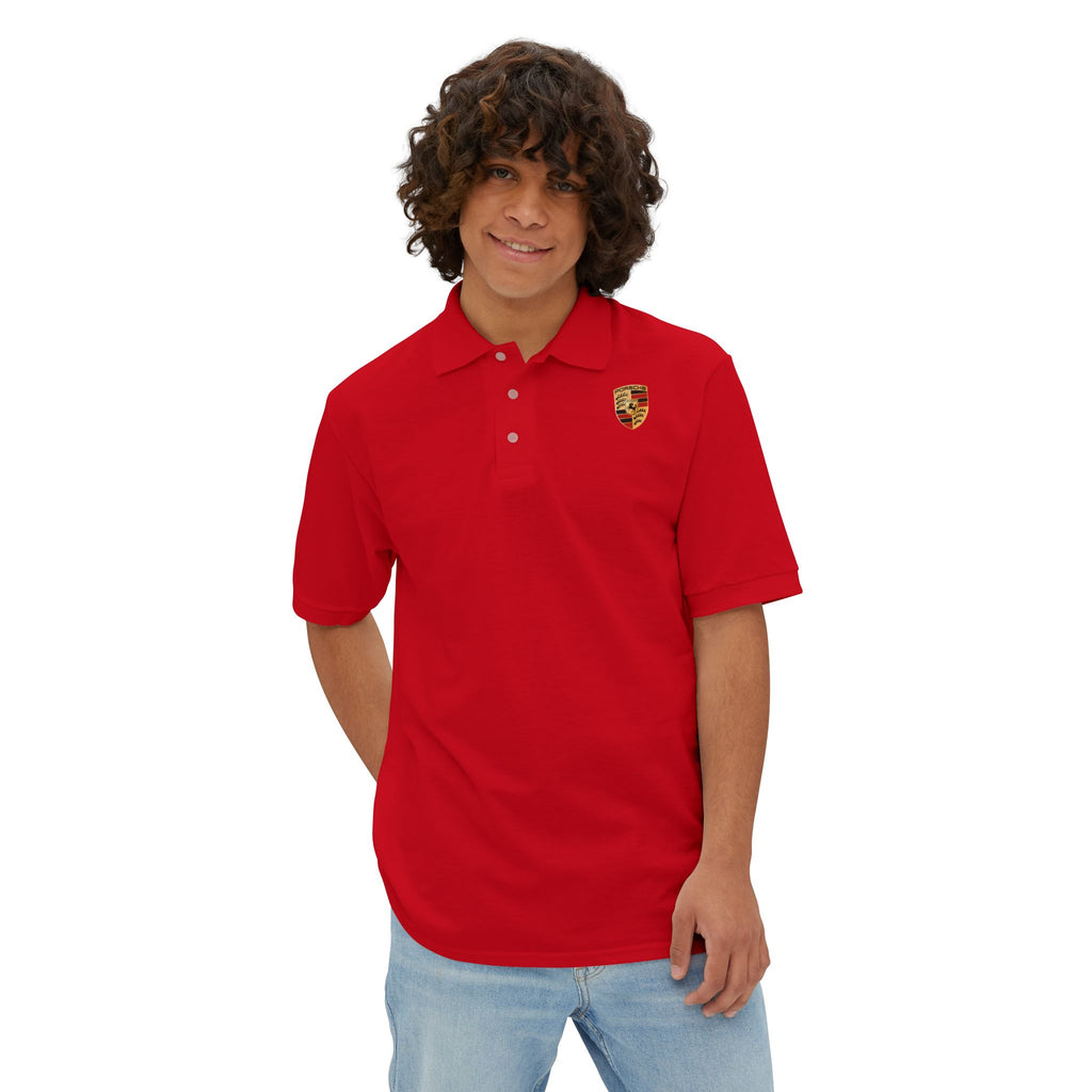 Classic Crest Polo Shirt - Men's Embroidered Chest Logo
