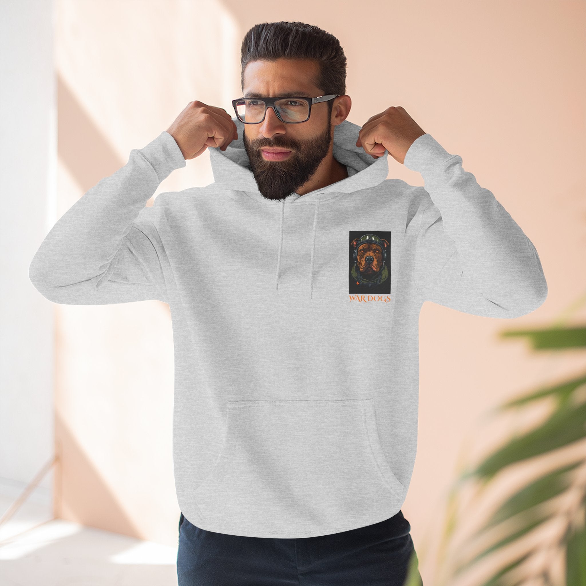 Three-Panel Fleece Hoodie