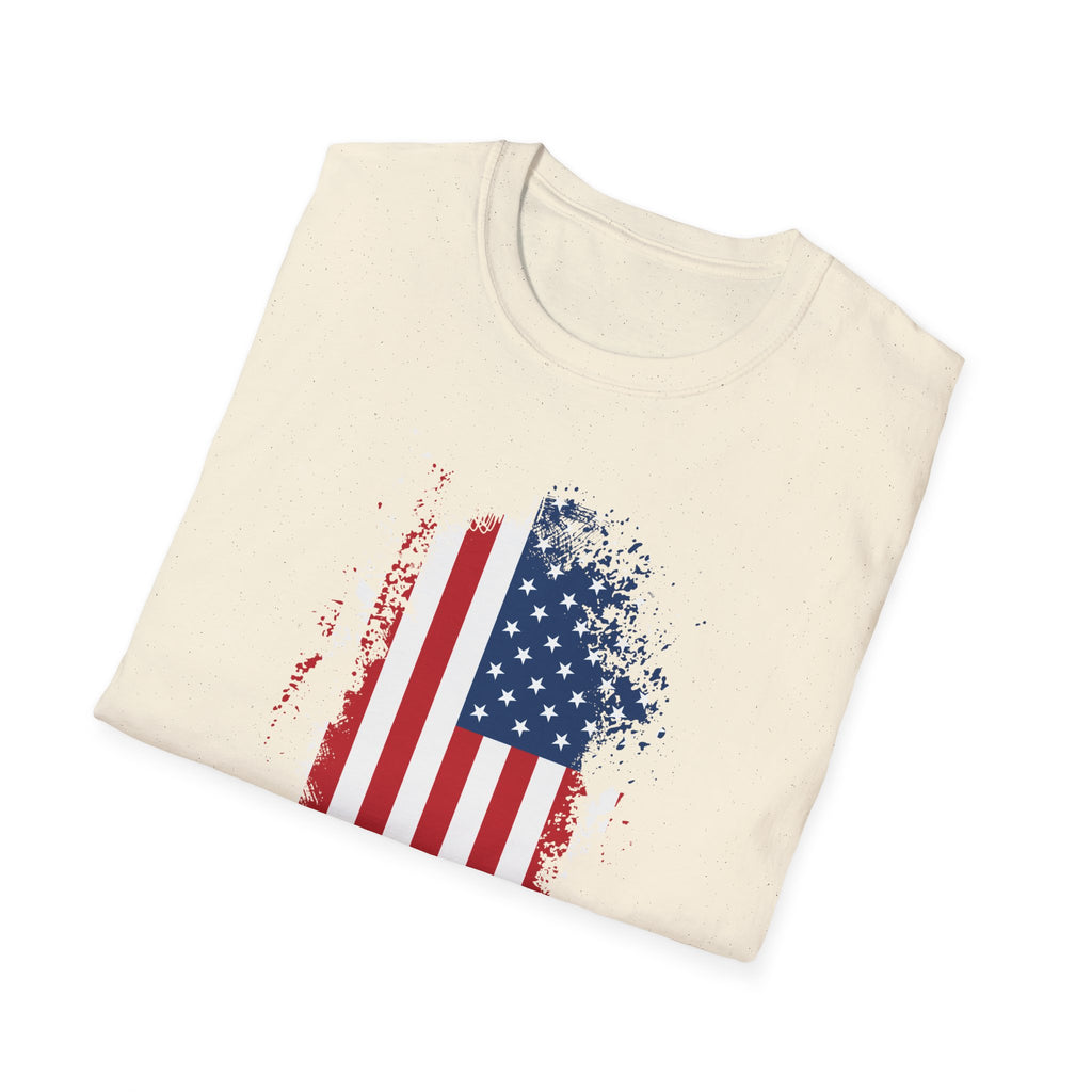 Distressed American Flag T-Shirt — Patriotic USA Tee for 4th of July