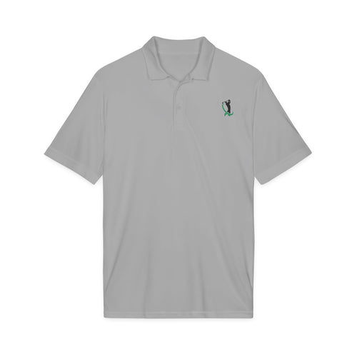 Embroidered Golf Polo Shirt — Small Golfer Logo Performance Polo