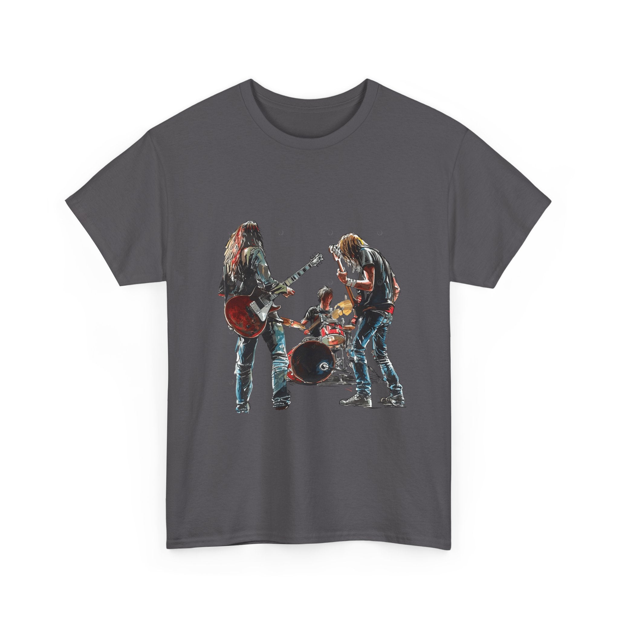 Band Silhouette T‑Shirt — Vintage Rock Band Graphic Tee