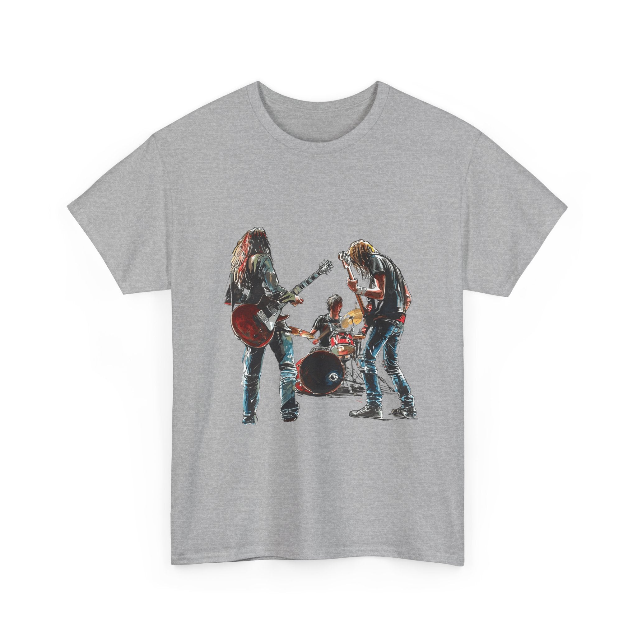 Band Silhouette T‑Shirt — Vintage Rock Band Graphic Tee