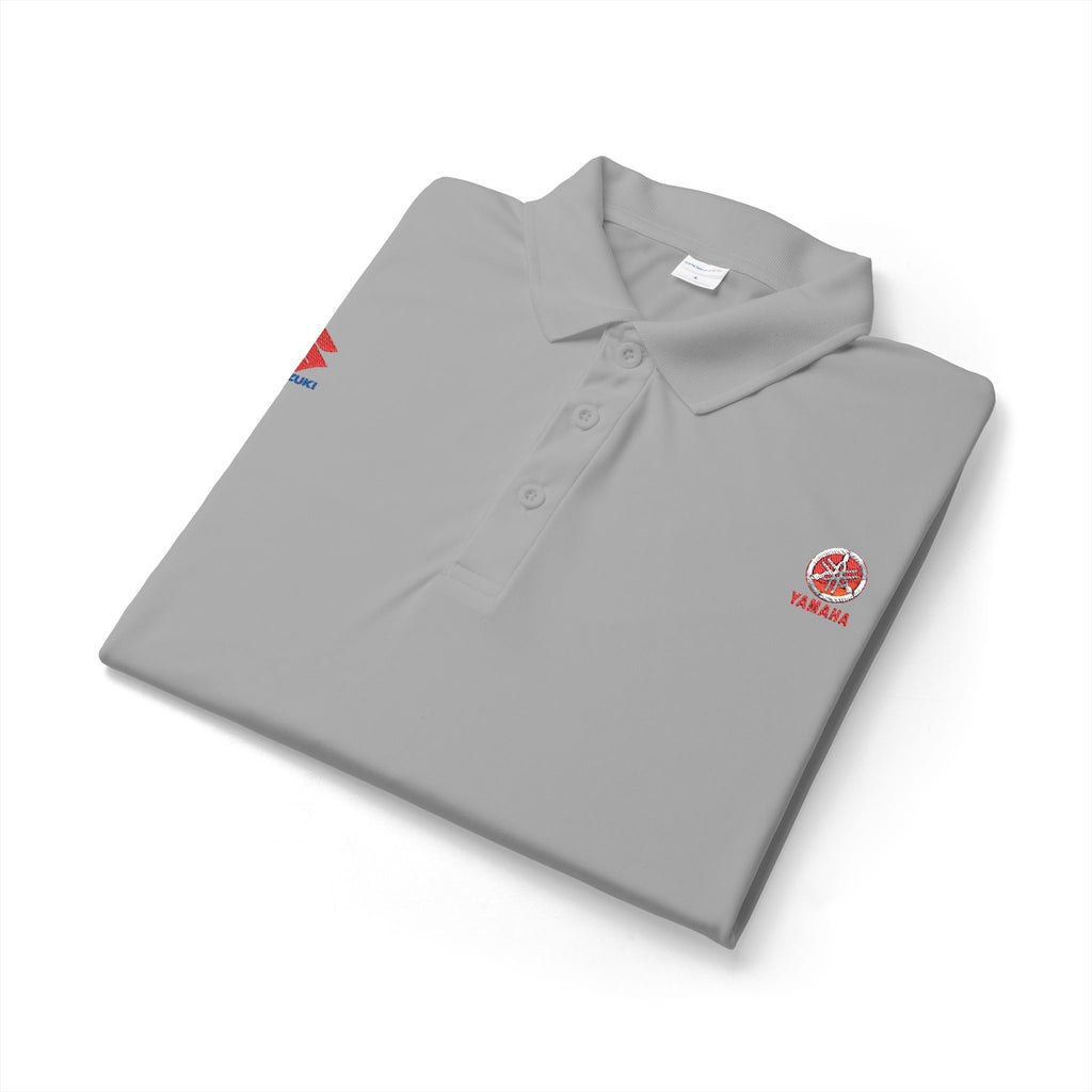 White Embroidered Polo Shirt — Canada Maple Crest & Logo