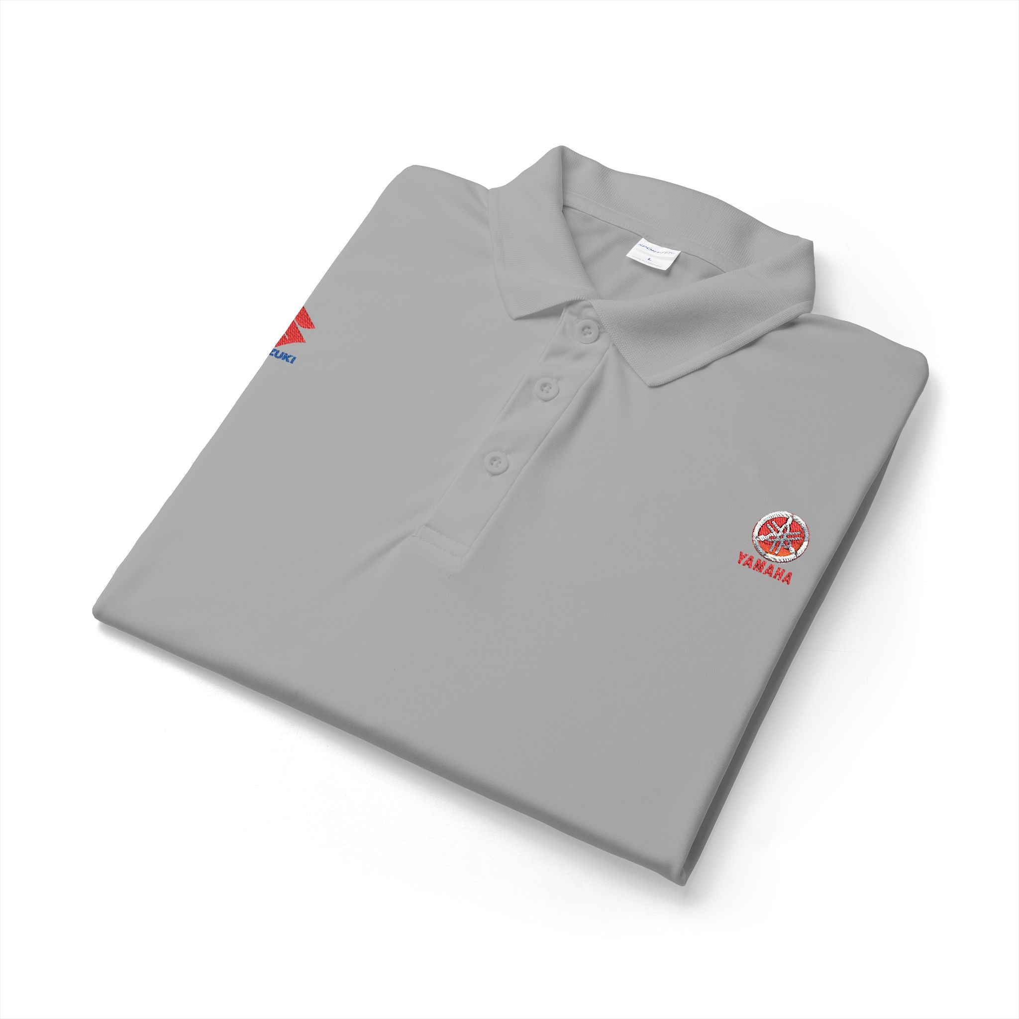 White Embroidered Polo Shirt — Canada Maple Crest & Logo