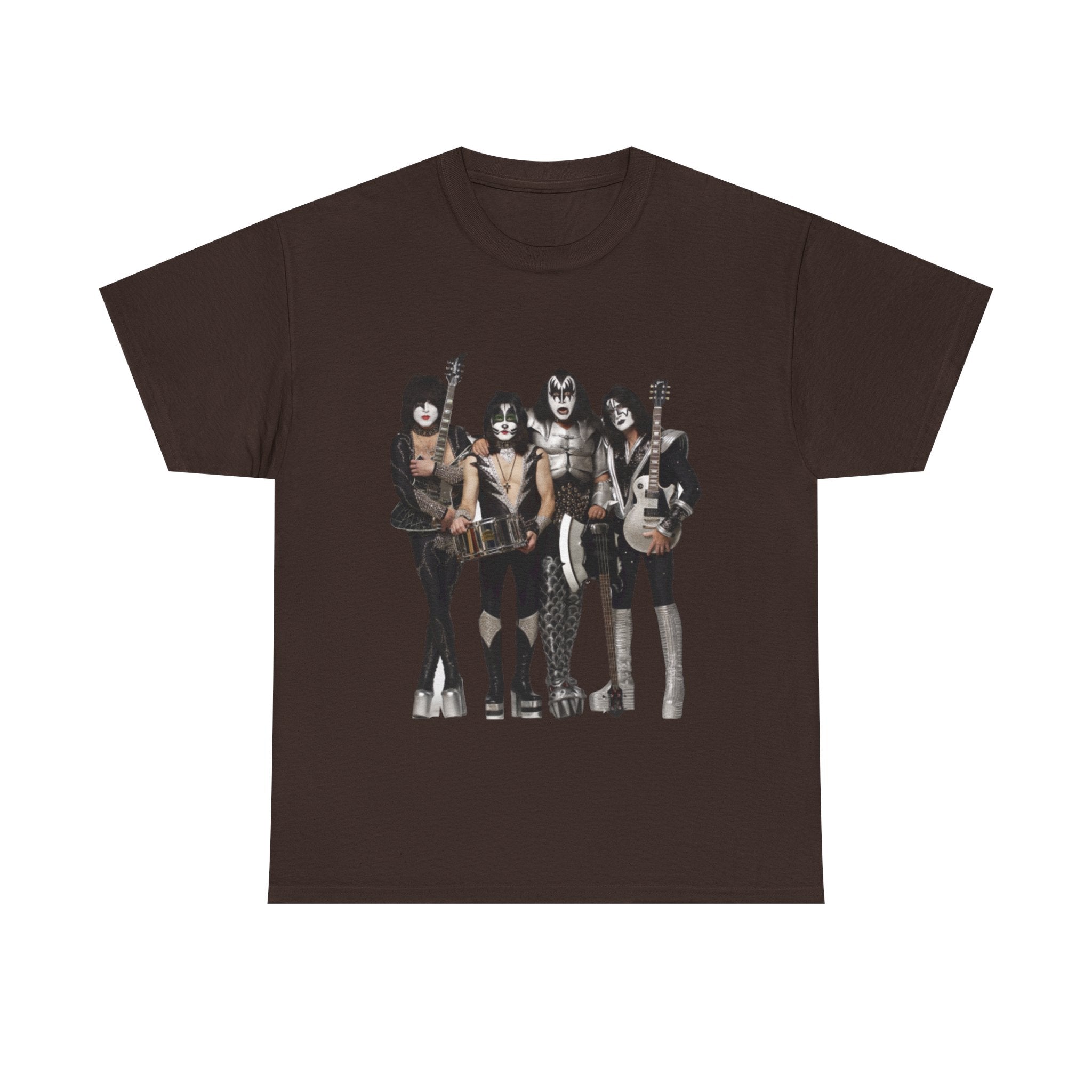 KISS Band Photo Tee – Retro Rock Concert T-Shirt