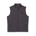 Men's Soft Shell Vest – Subtle Red Rose Emblem, Weather-Resistant Performance