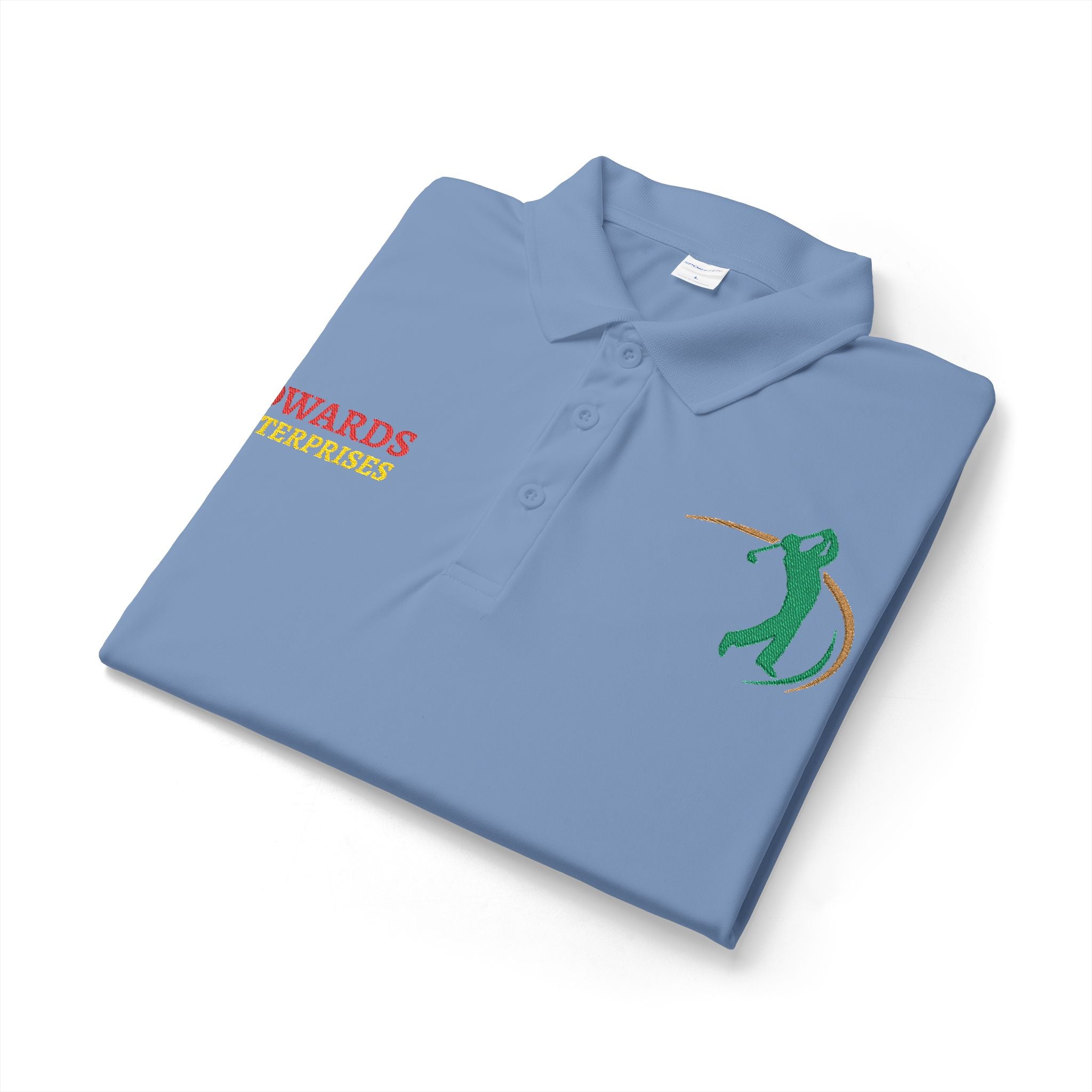 Embroidered Golf Polo — Sowards Golf Logo Performance Shirt