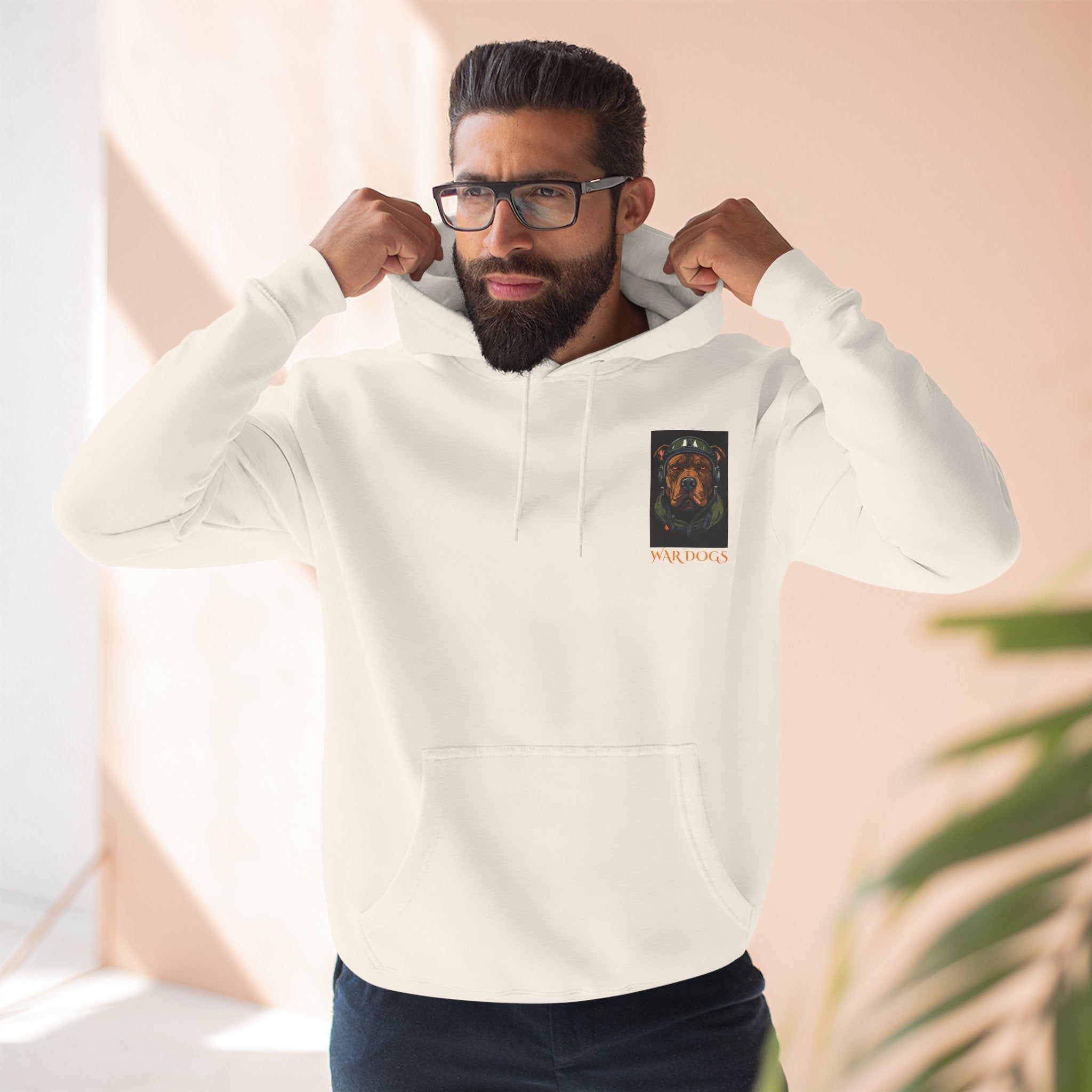 Three-Panel Fleece Hoodie