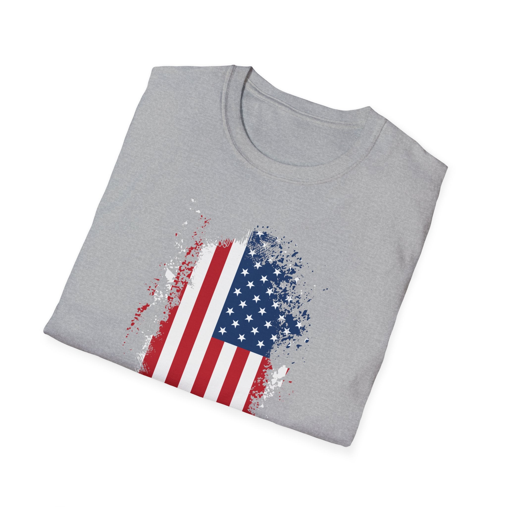 Distressed American Flag T-Shirt — Patriotic USA Tee for 4th of July
