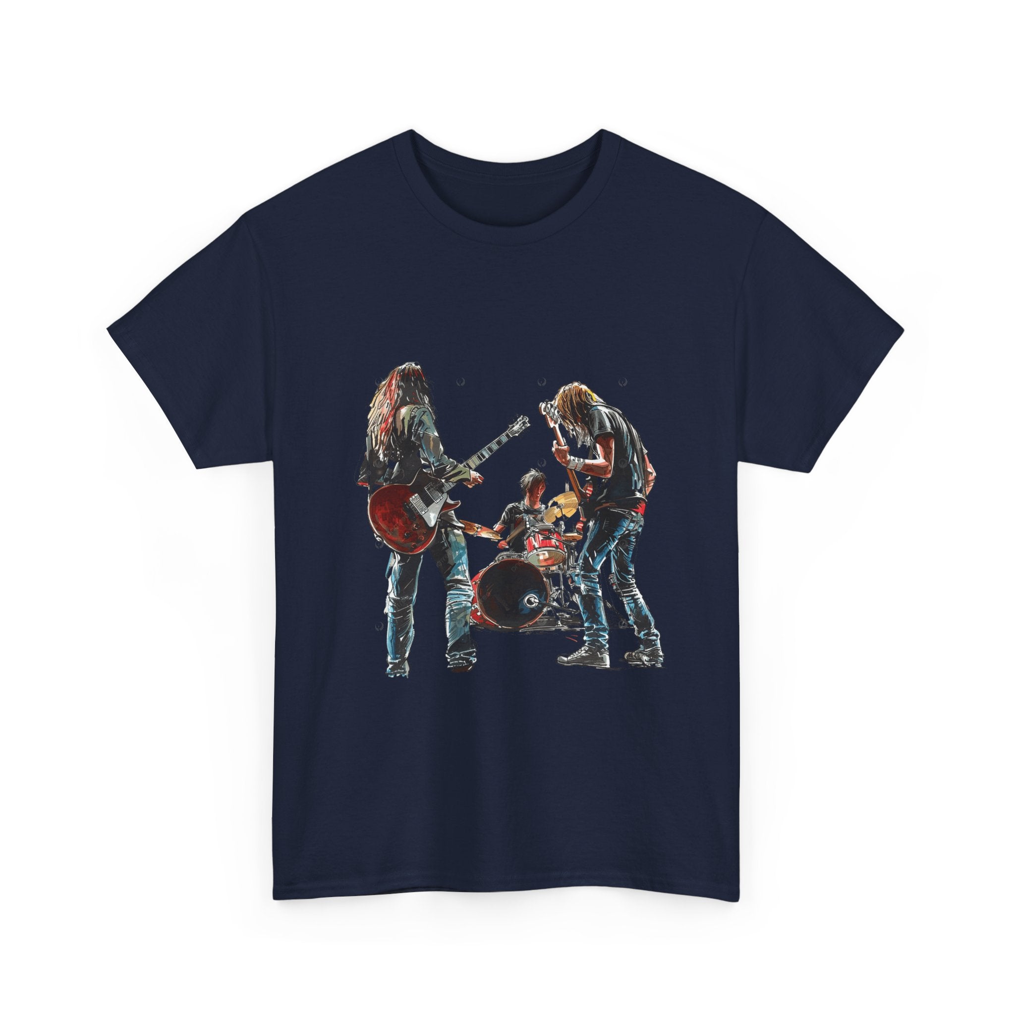 Band Silhouette T‑Shirt — Vintage Rock Band Graphic Tee