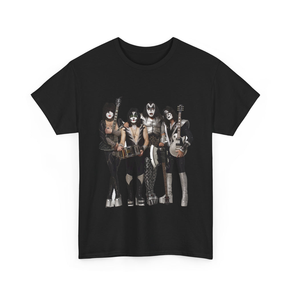 KISS Band Photo Tee – Retro Rock Concert T-Shirt