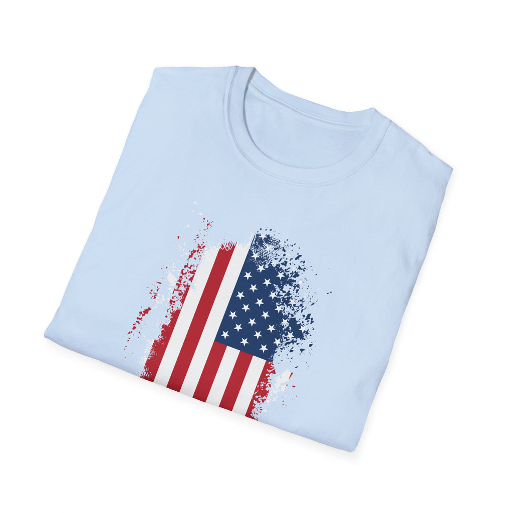 Distressed American Flag T-Shirt — Patriotic USA Tee for 4th of July