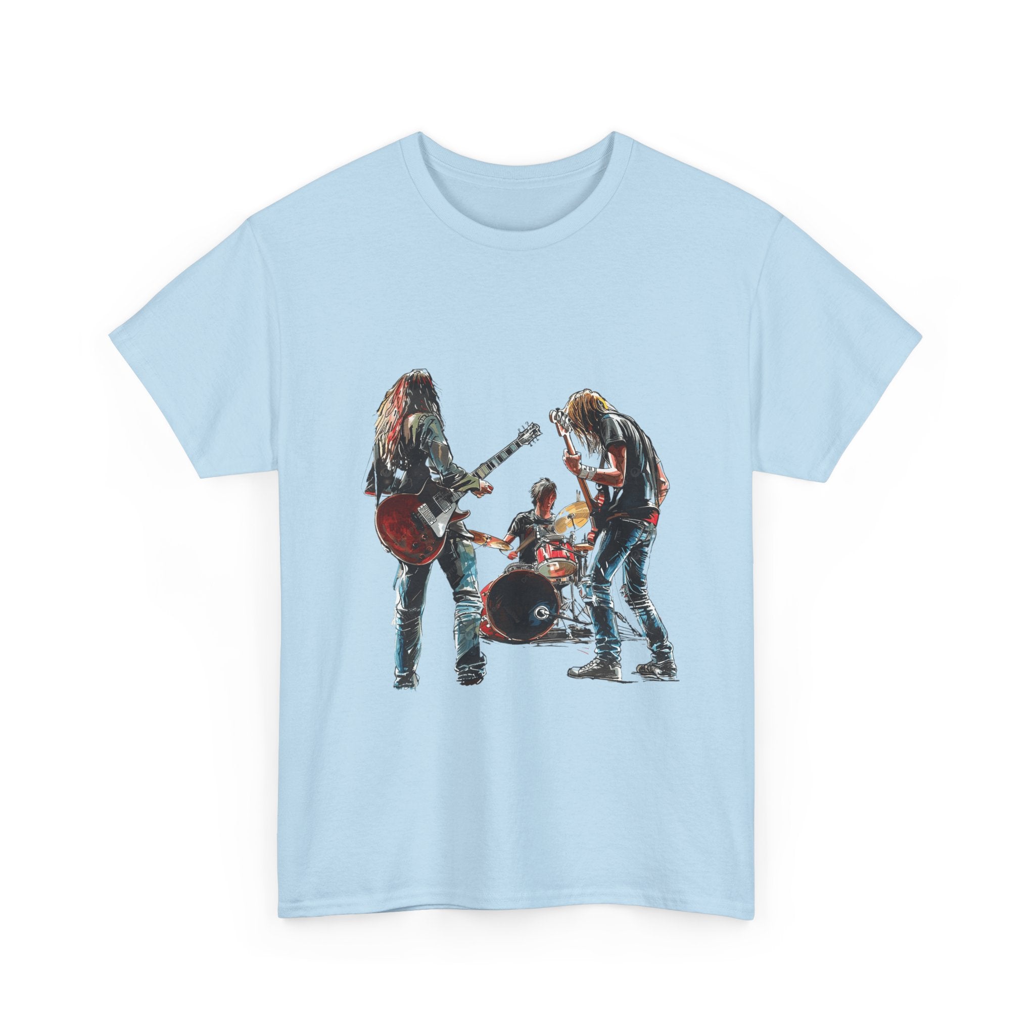 Band Silhouette T‑Shirt — Vintage Rock Band Graphic Tee