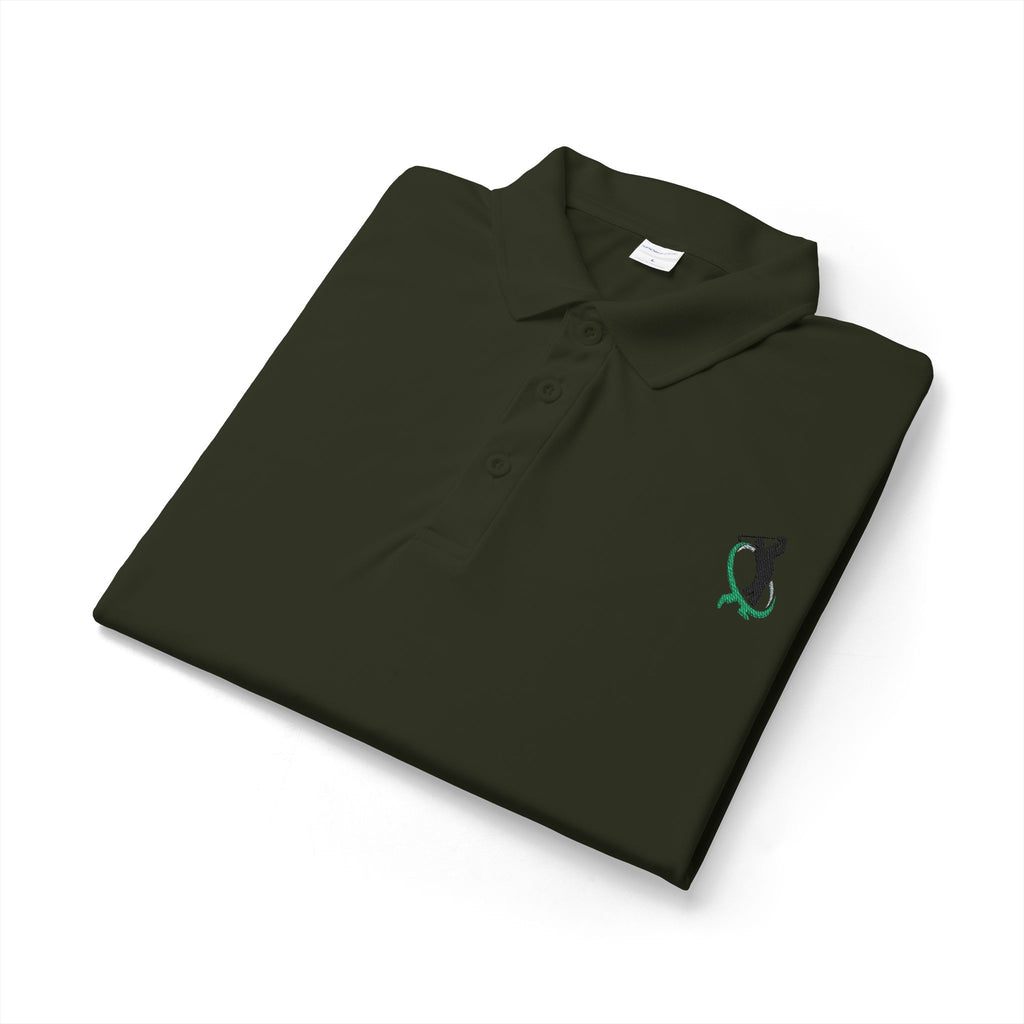 Embroidered Golf Polo Shirt — Small Golfer Logo Performance Polo