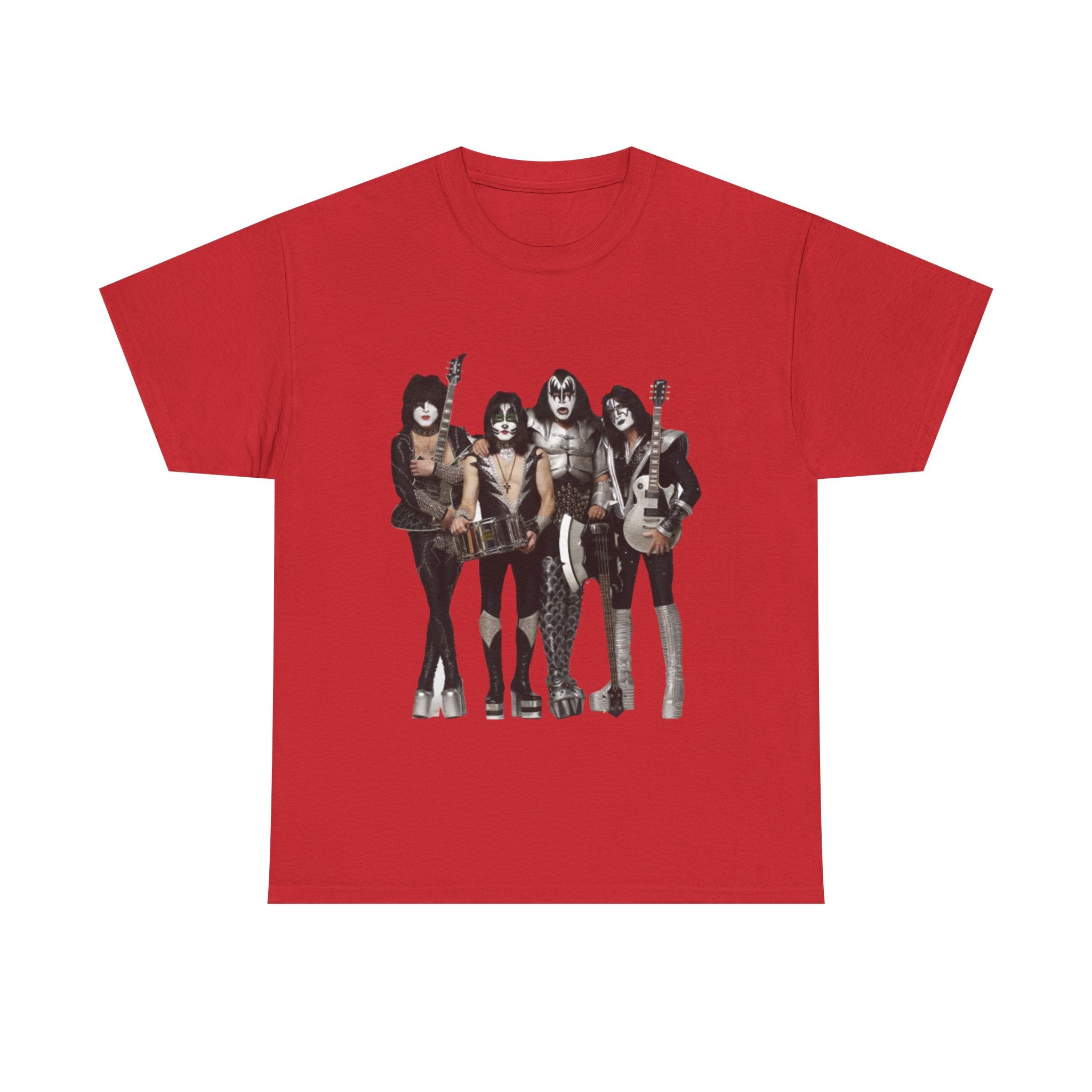 KISS Band Photo Tee – Retro Rock Concert T-Shirt