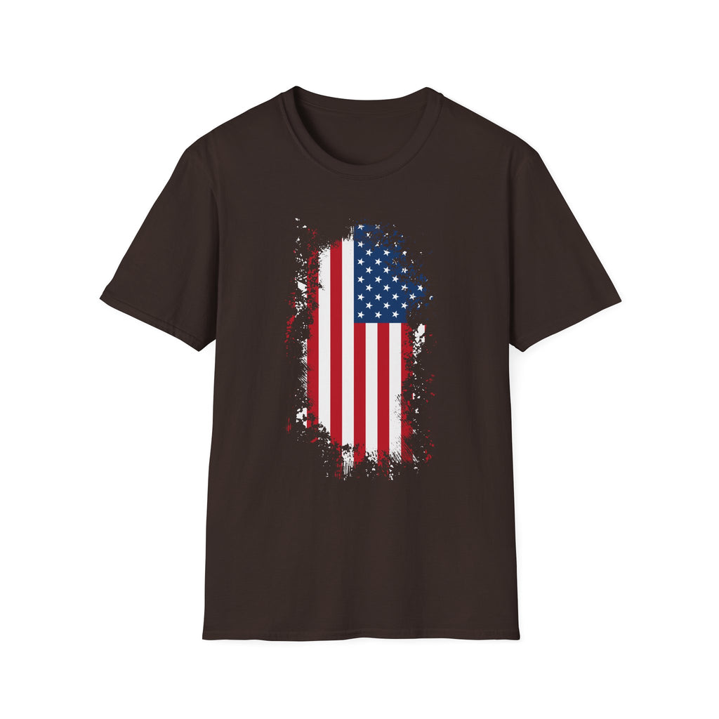 Distressed American Flag T-Shirt — Patriotic USA Tee for 4th of July