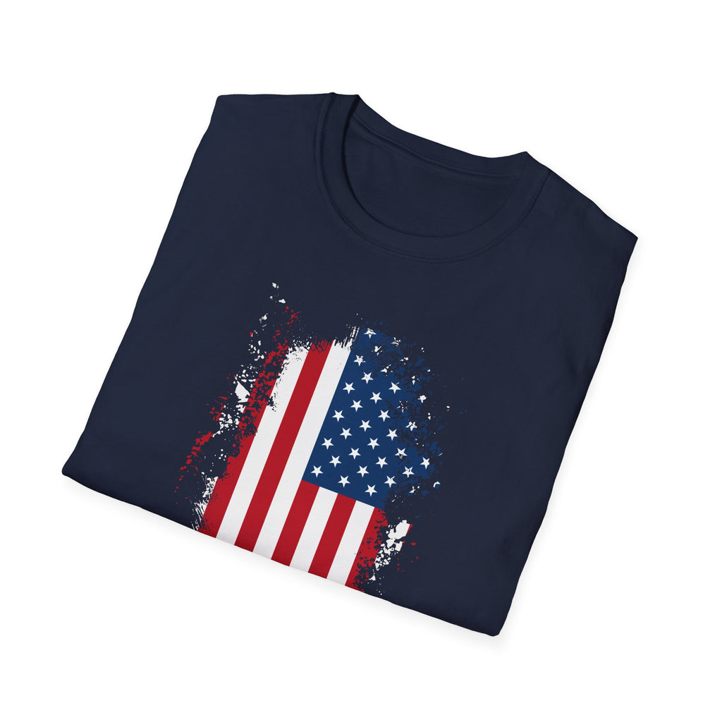 Distressed American Flag T-Shirt — Patriotic USA Tee for 4th of July