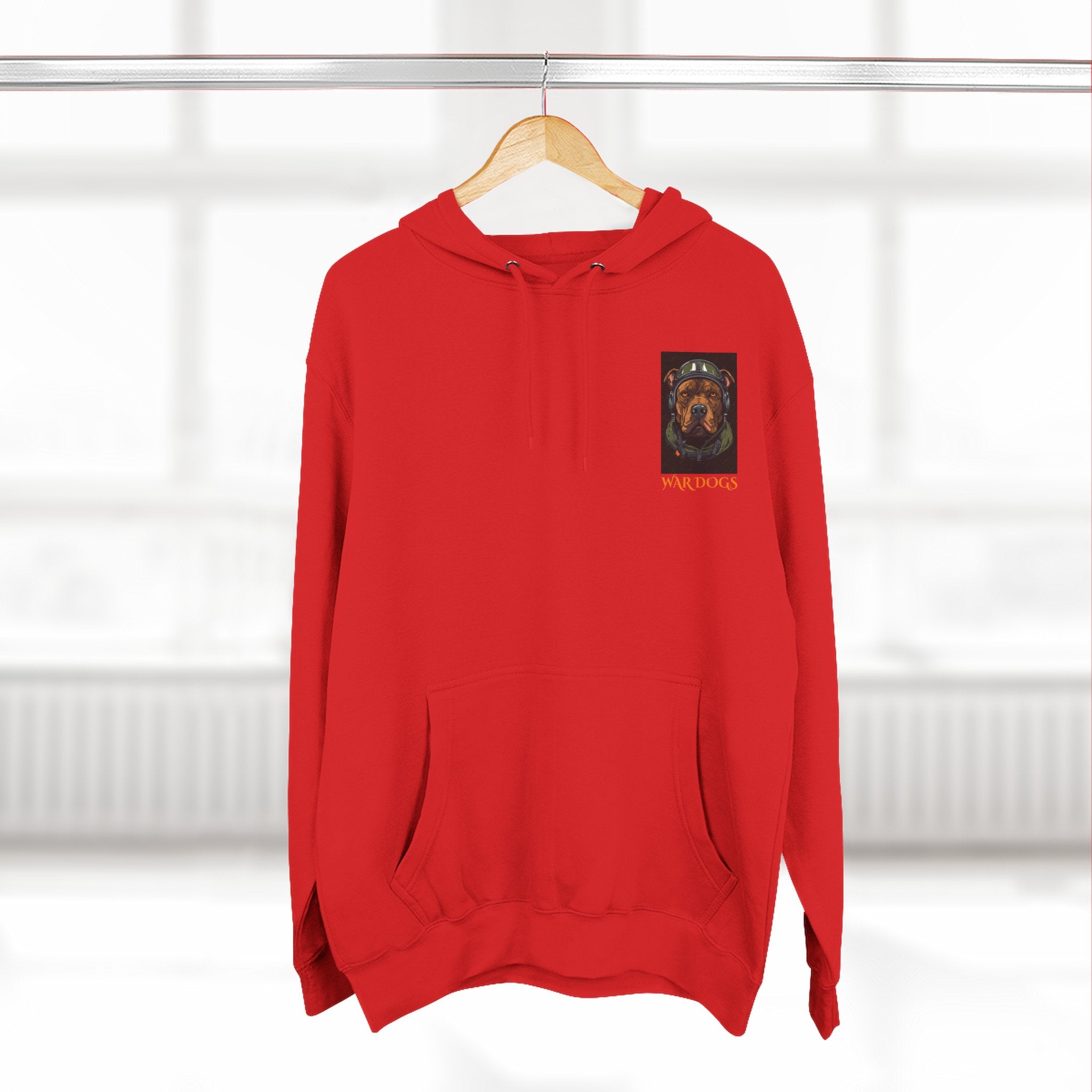 Three-Panel Fleece Hoodie