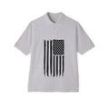 Distressed American Flag Polo — Men’s Patriotic Golf Shirt