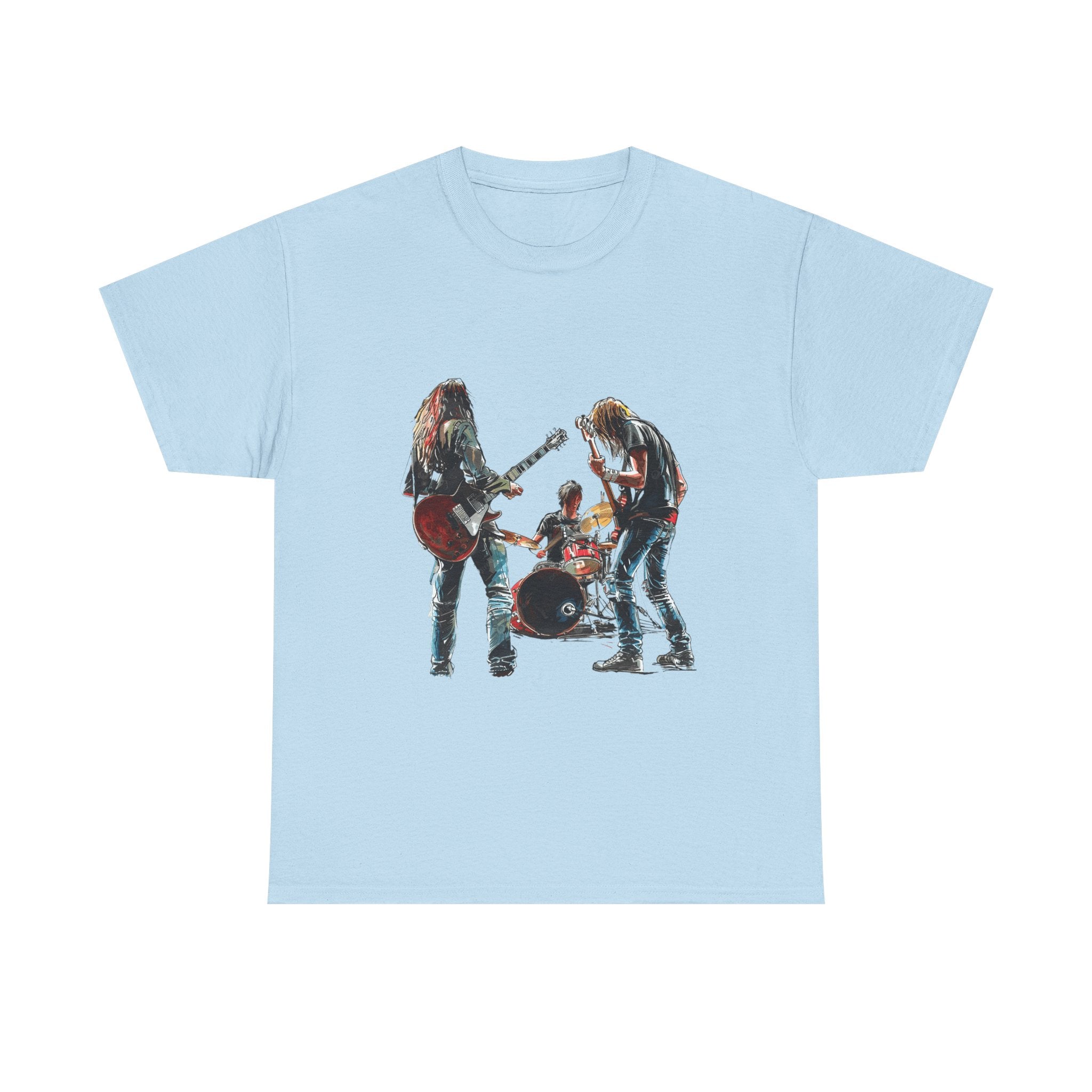 Band Silhouette T‑Shirt — Vintage Rock Band Graphic Tee