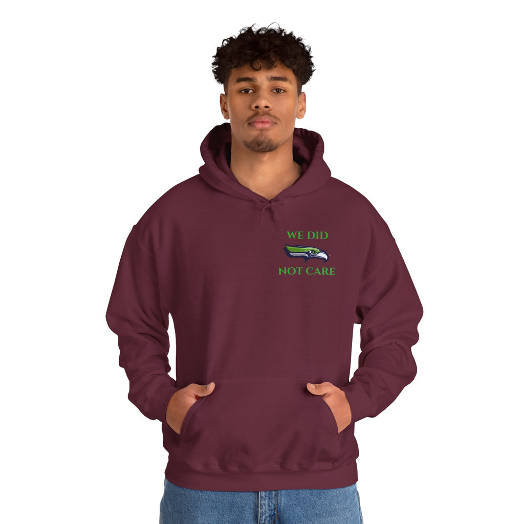 Seahawks 'We Don't Care' Hoodie – Fan Logo Pullover