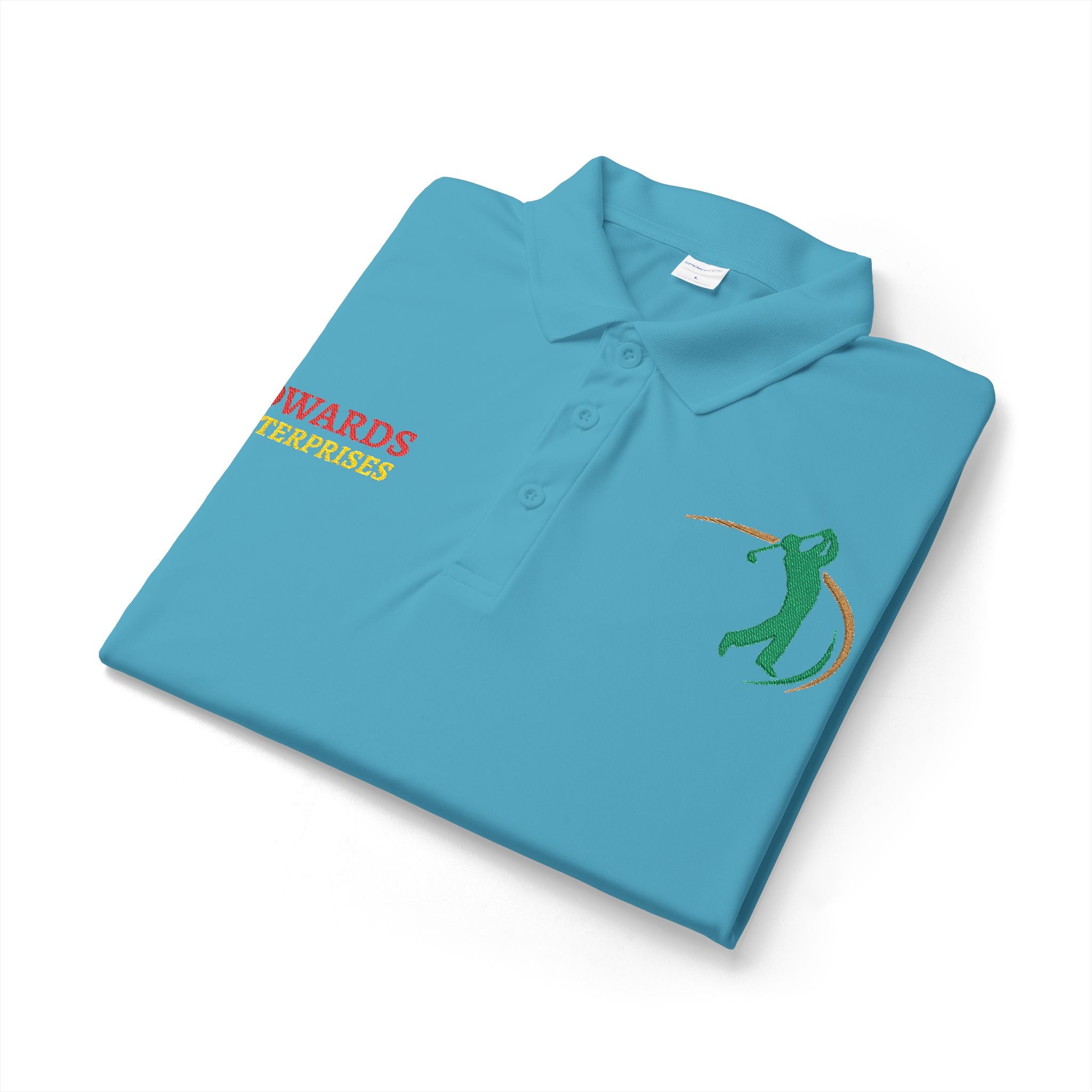 Embroidered Golf Polo — Sowards Golf Logo Performance Shirt