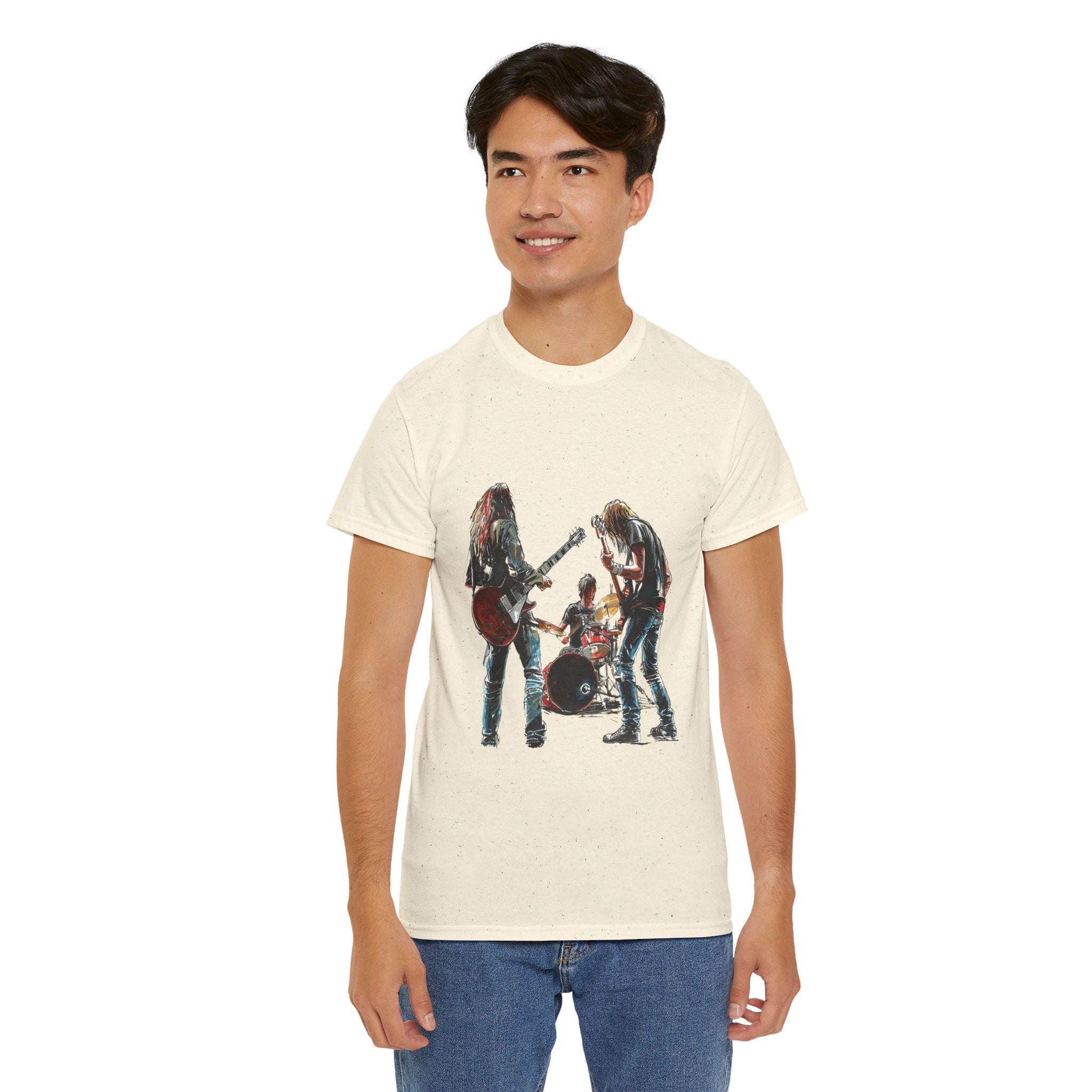 Band Silhouette T‑Shirt — Vintage Rock Band Graphic Tee