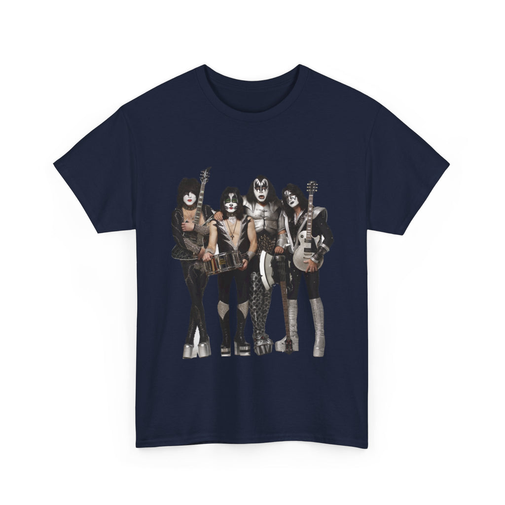 KISS Band Photo Tee – Retro Rock Concert T-Shirt