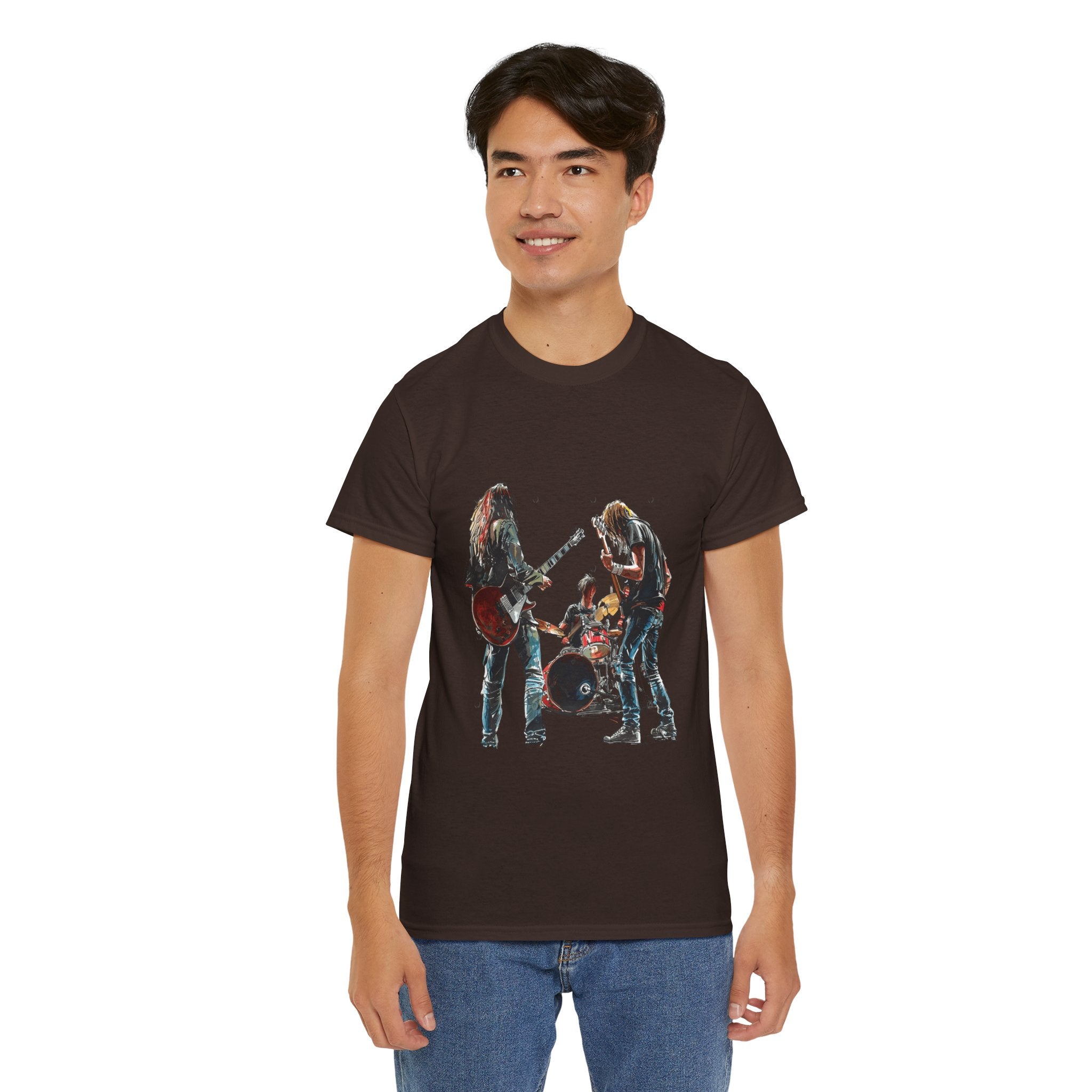 Band Silhouette T‑Shirt — Vintage Rock Band Graphic Tee