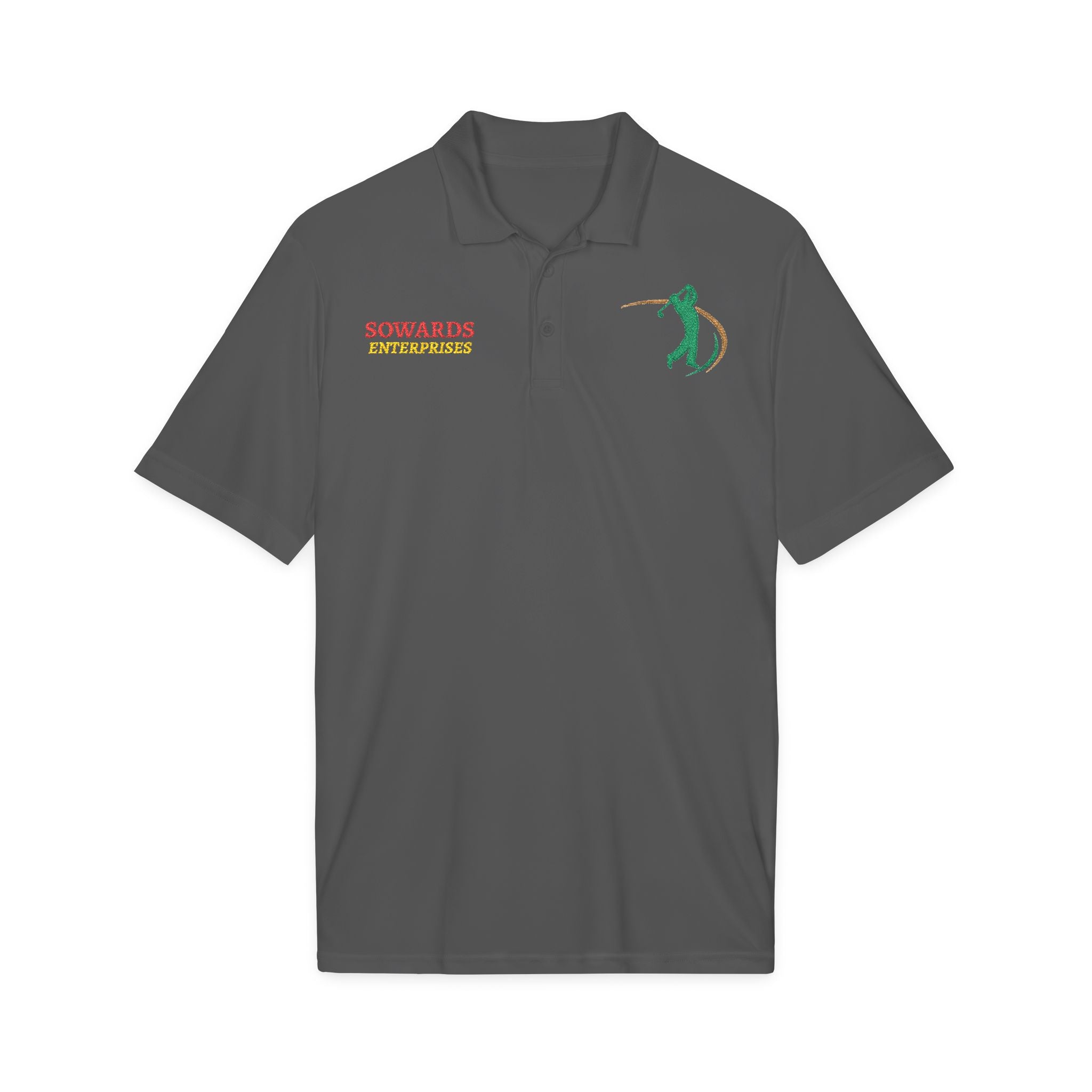 Embroidered Golf Polo — Sowards Golf Logo Performance Shirt
