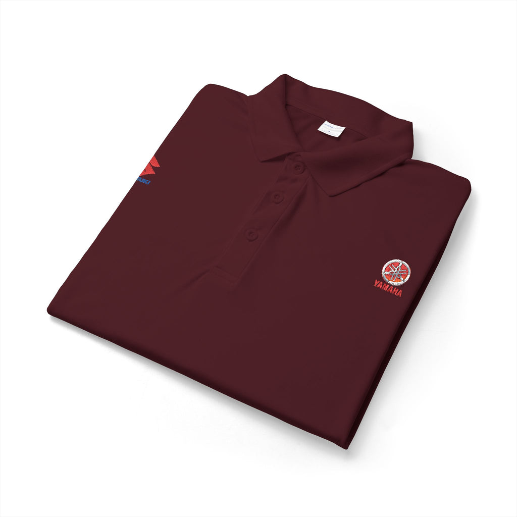 White Embroidered Polo Shirt — Canada Maple Crest & Logo