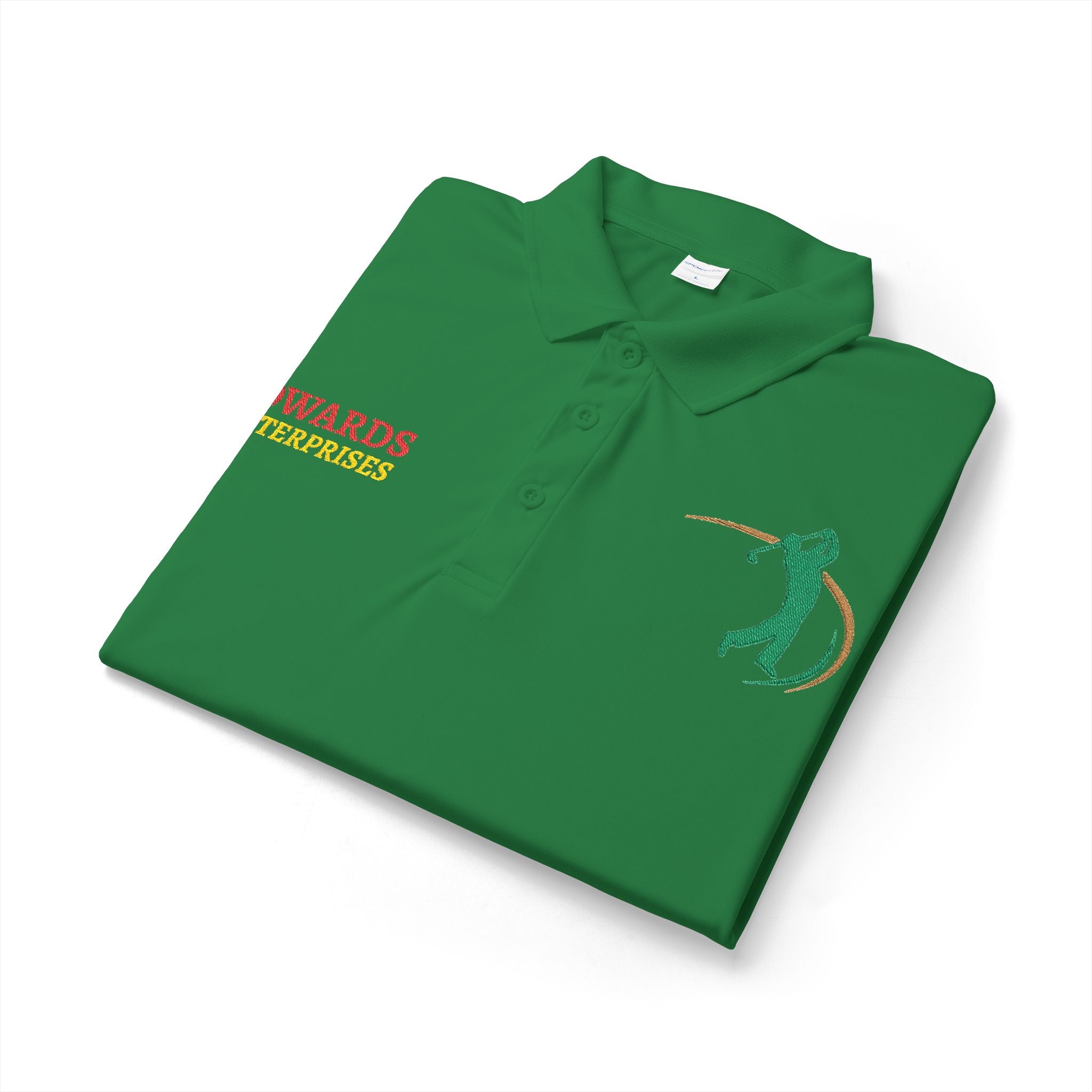 Embroidered Golf Polo — Sowards Golf Logo Performance Shirt