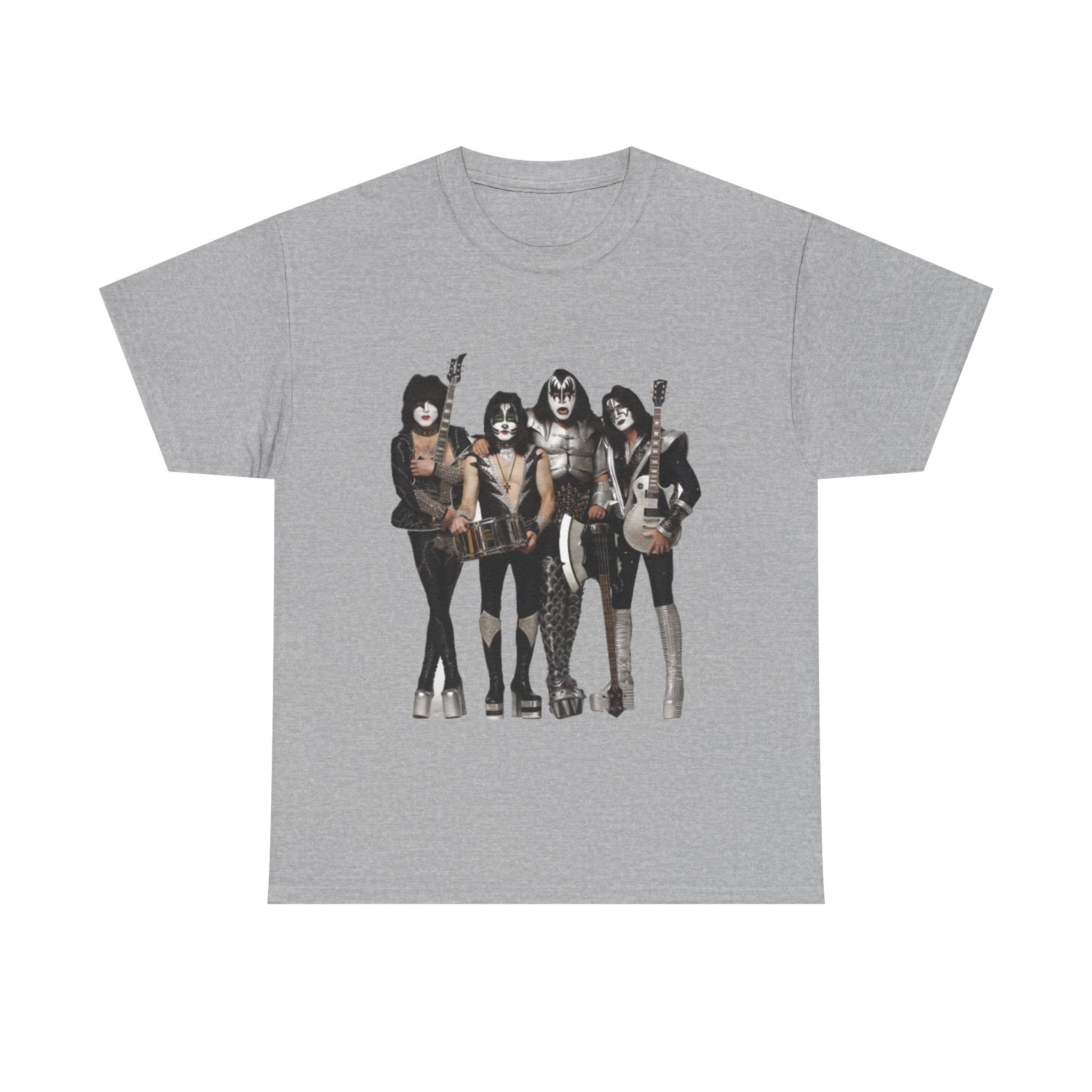 KISS Band Photo Tee – Retro Rock Concert T-Shirt