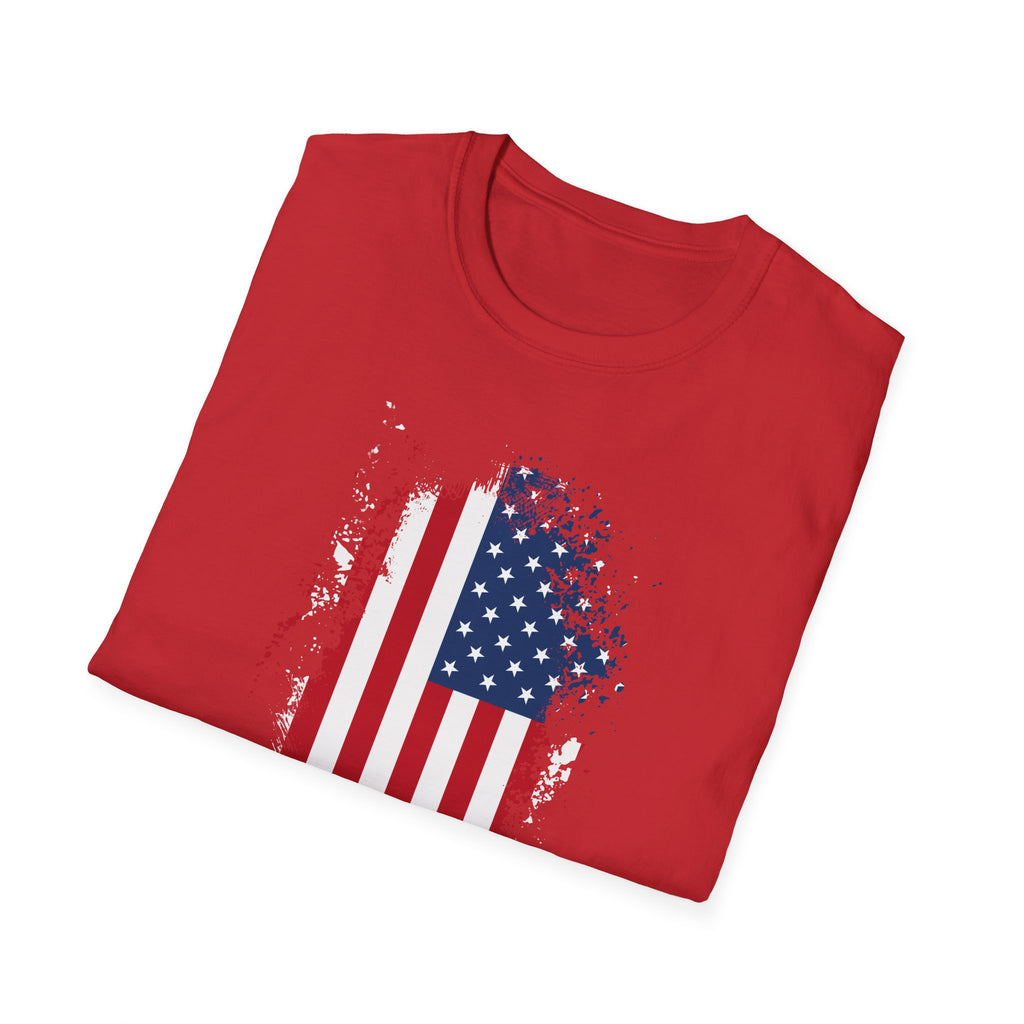 Distressed American Flag T-Shirt — Patriotic USA Tee for 4th of July