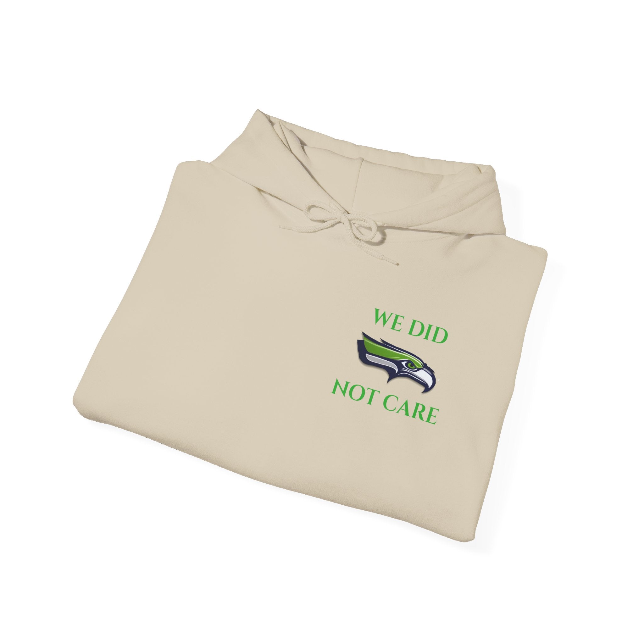 Seahawks 'We Don't Care' Hoodie – Fan Logo Pullover