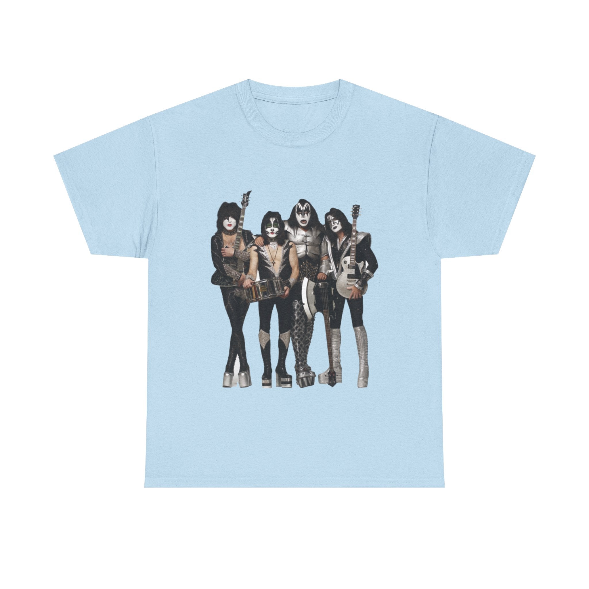 KISS Band Photo Tee – Retro Rock Concert T-Shirt
