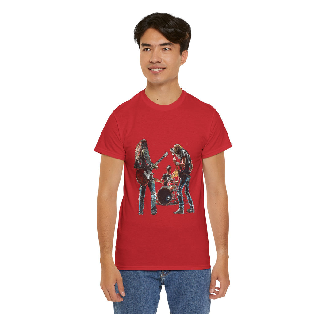 Band Silhouette T‑Shirt — Vintage Rock Band Graphic Tee