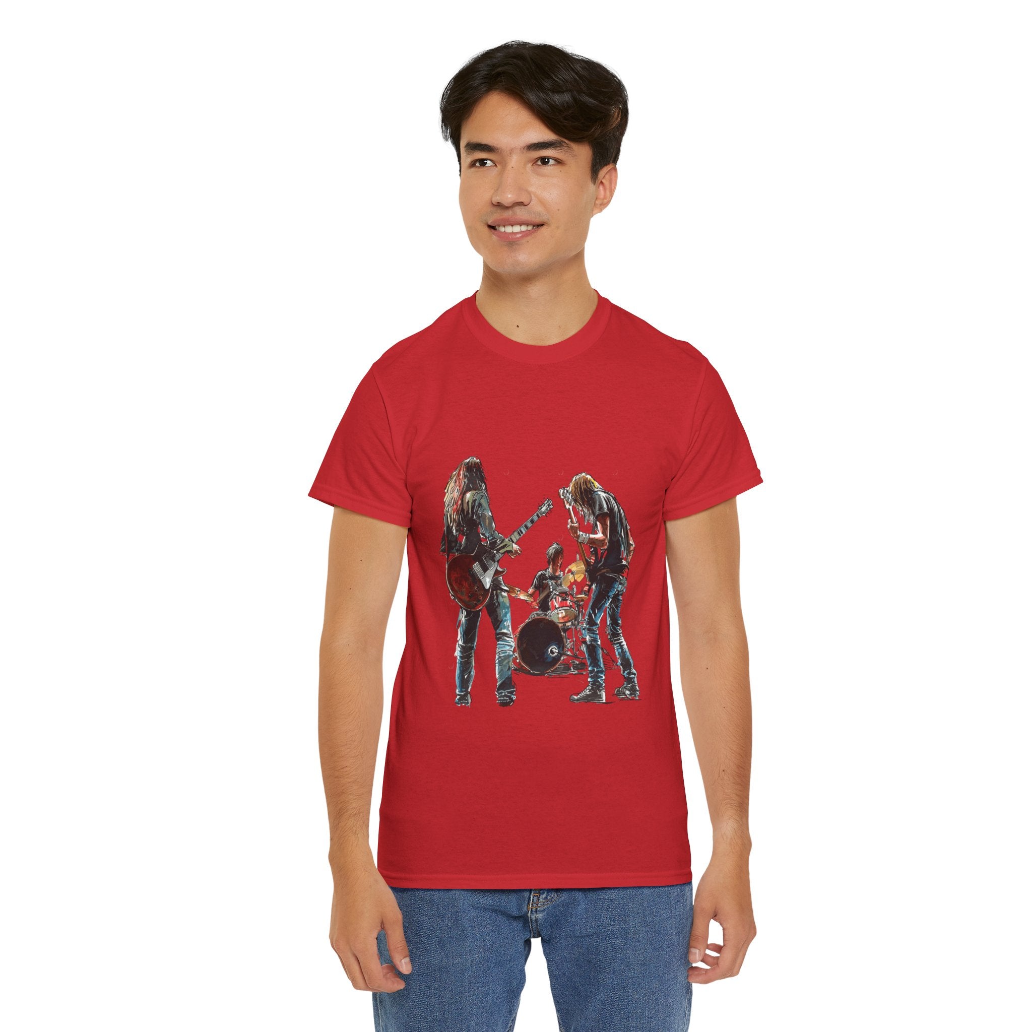 Band Silhouette T‑Shirt — Vintage Rock Band Graphic Tee