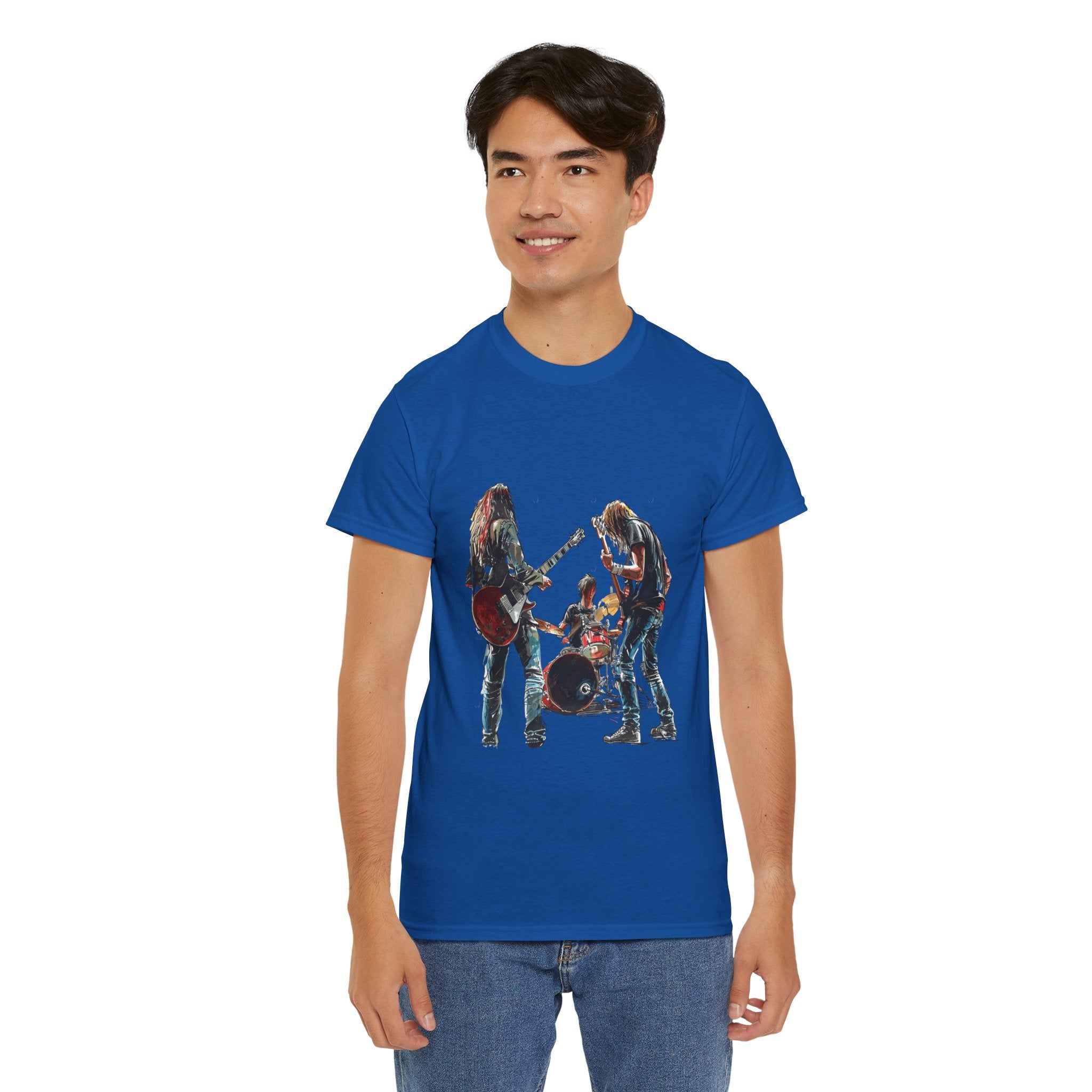 Band Silhouette T‑Shirt — Vintage Rock Band Graphic Tee
