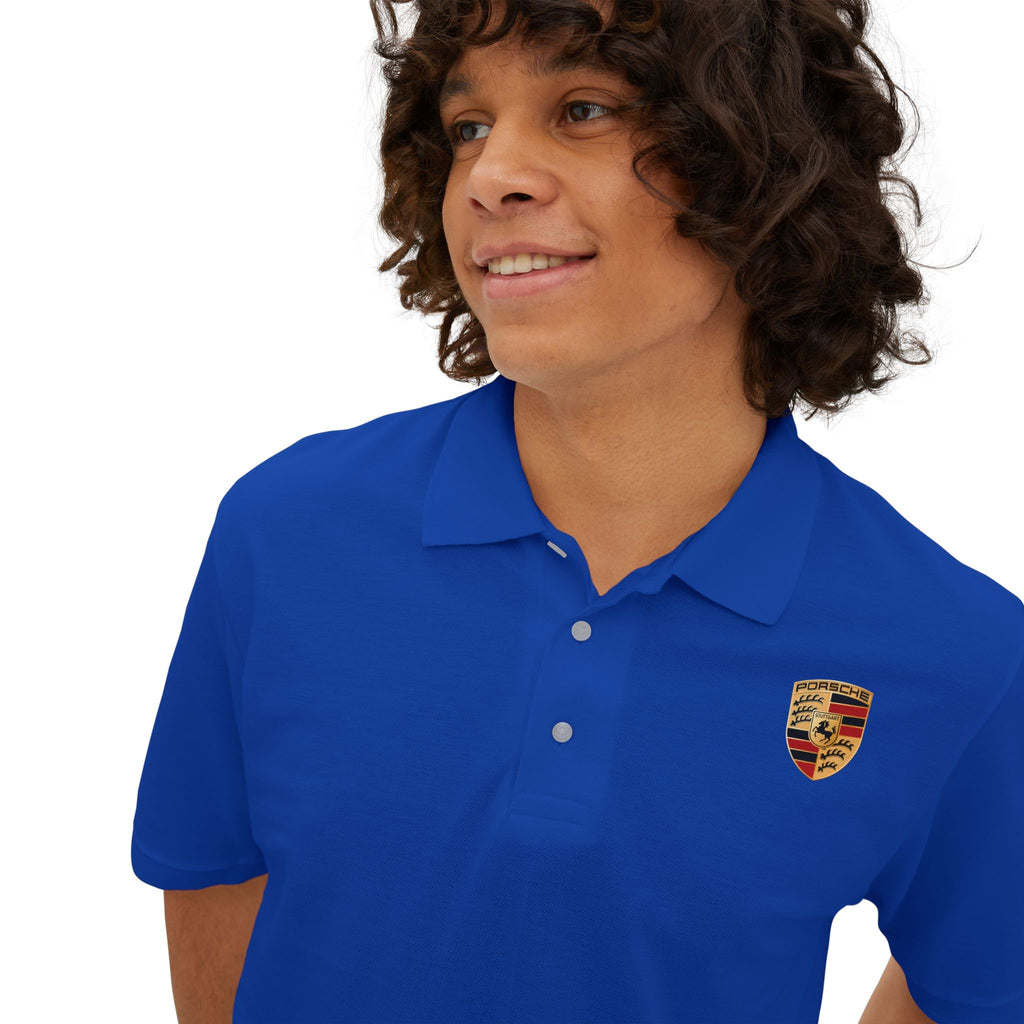 Classic Crest Polo Shirt - Men's Embroidered Chest Logo