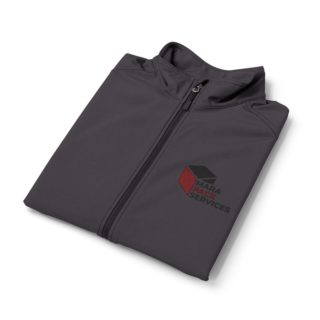 Men's Soft Shell Vest – Subtle Red Rose Emblem, Weather-Resistant Performance
