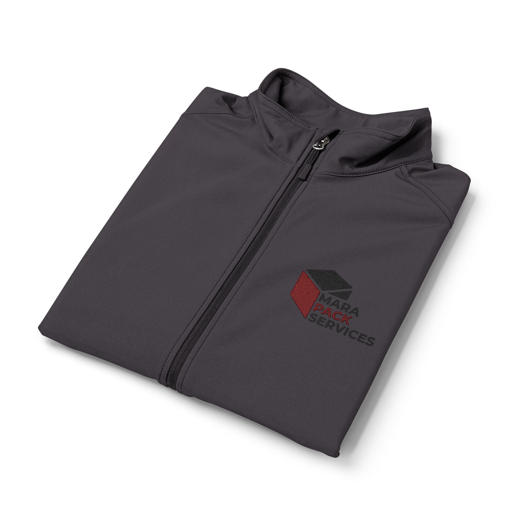 Men's Soft Shell Vest – Subtle Red Rose Emblem, Weather-Resistant Performance