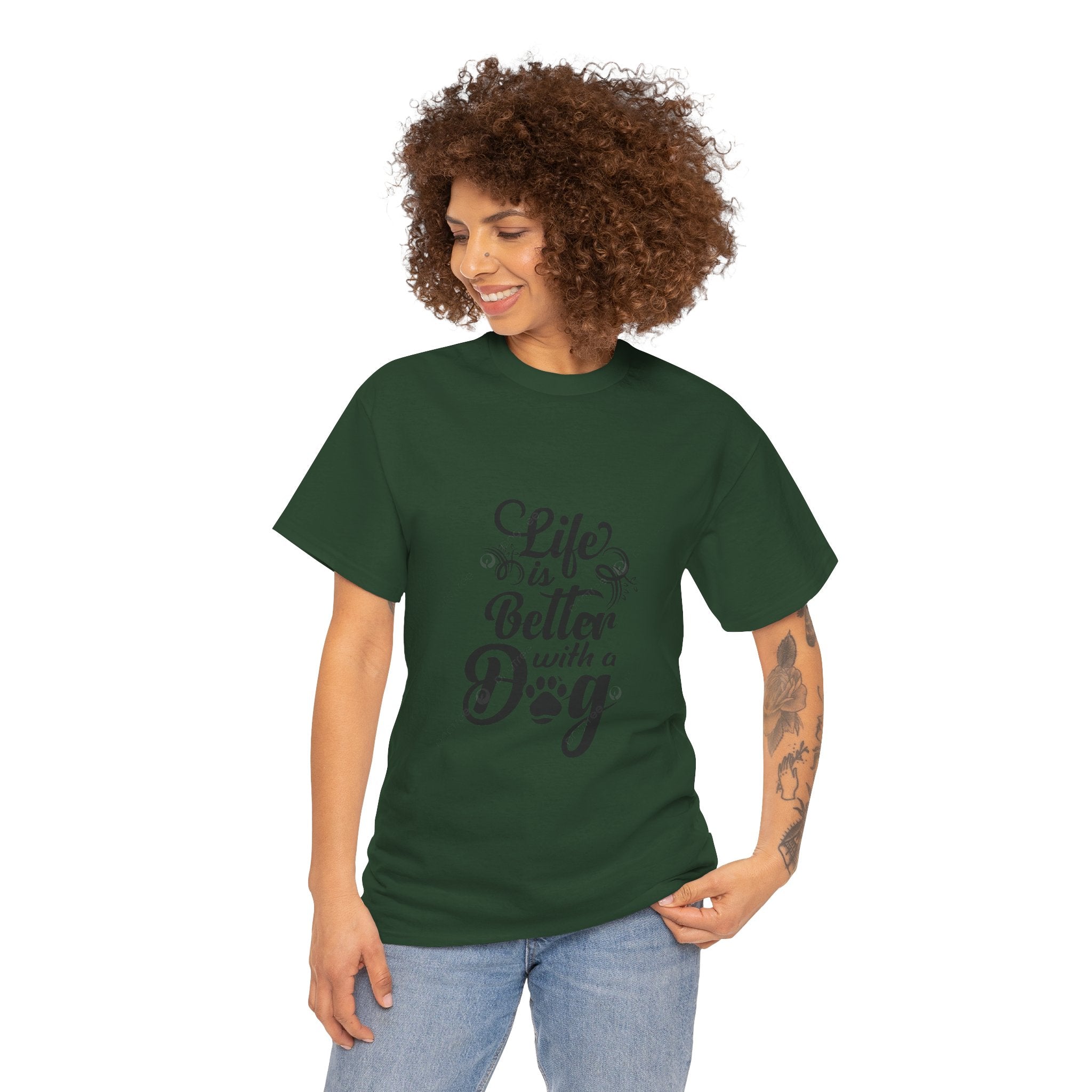 Dog Lover T-Shirt — "Life Is Better With a Dog" Graphic Tee