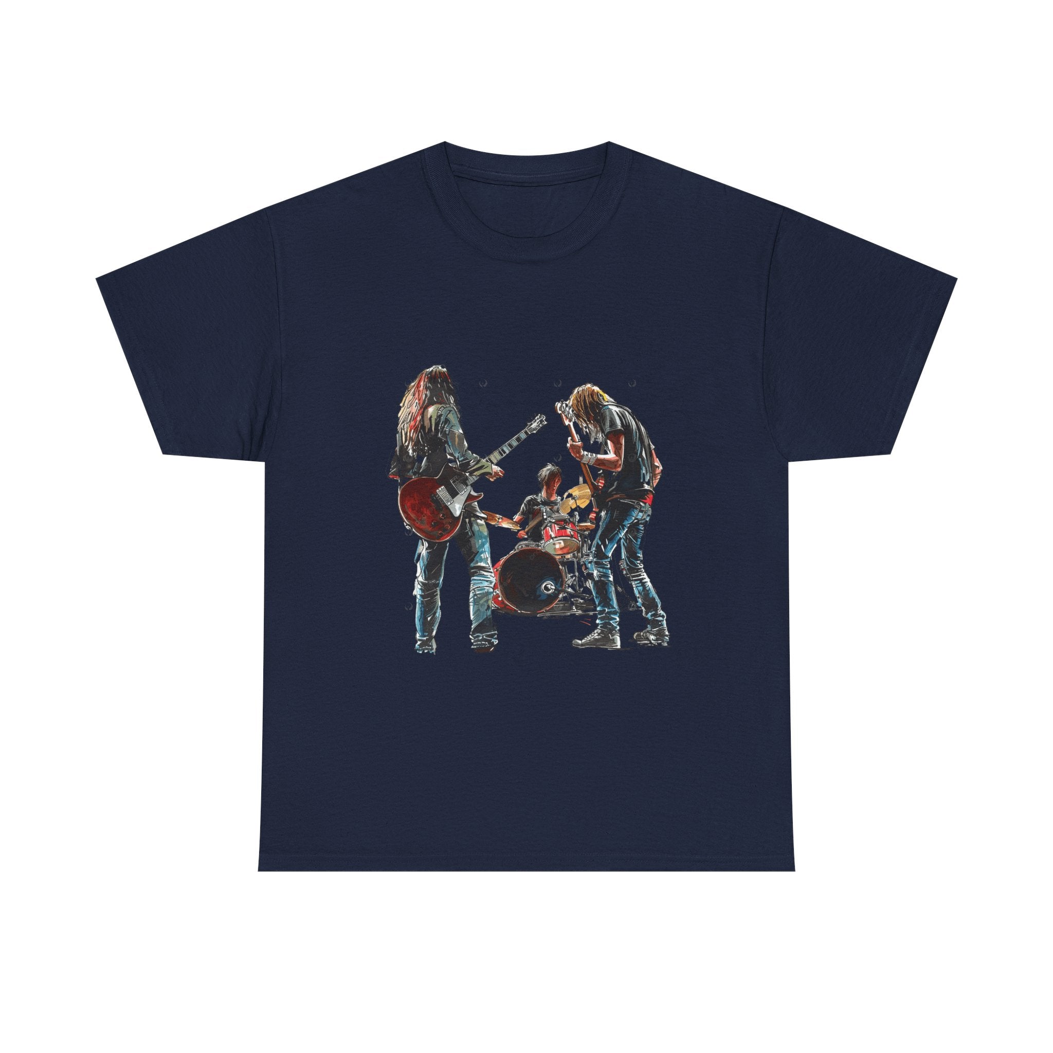 Band Silhouette T‑Shirt — Vintage Rock Band Graphic Tee