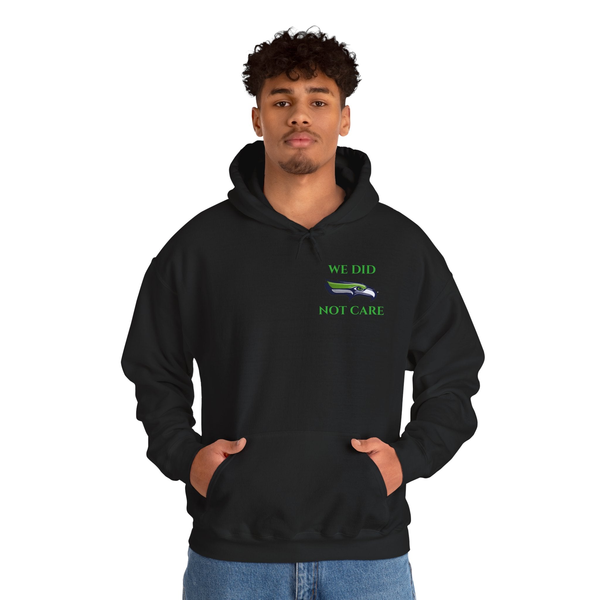 Seahawks 'We Don't Care' Hoodie – Fan Logo Pullover