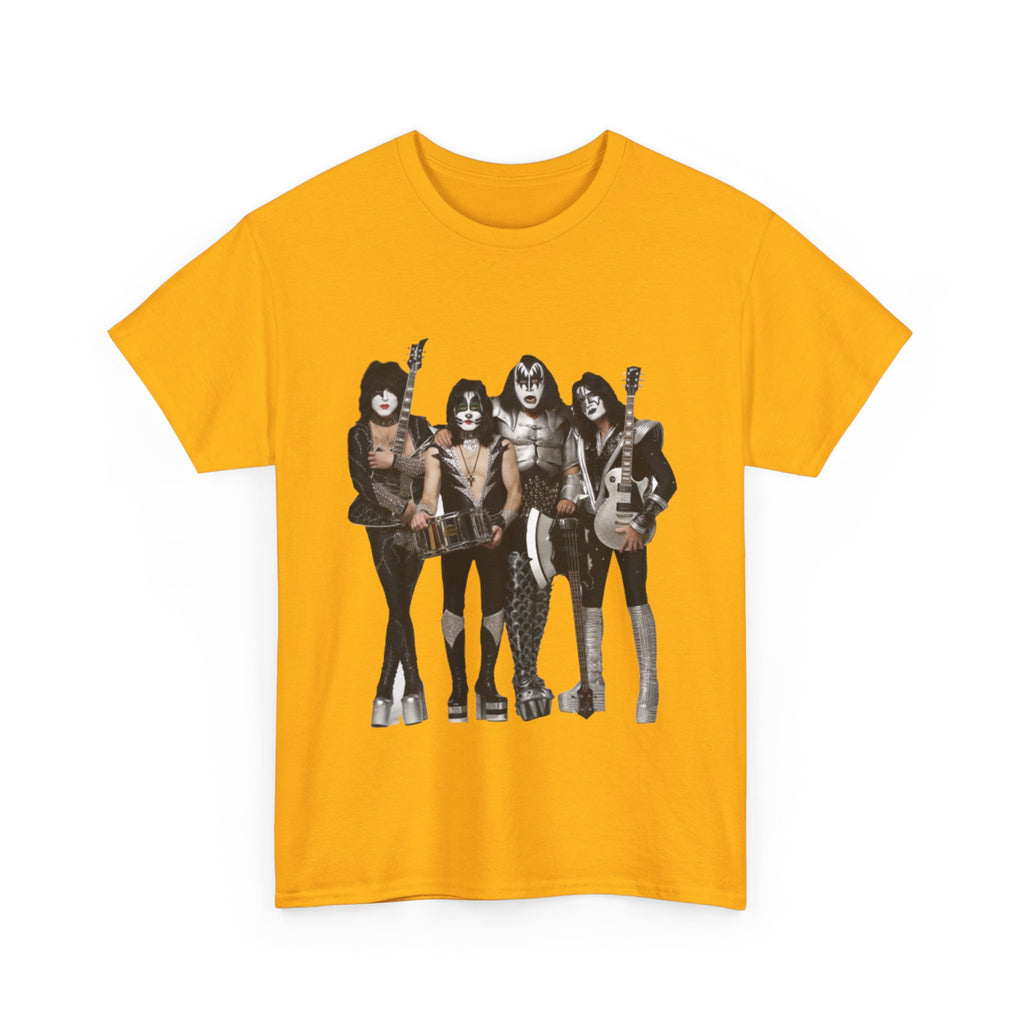 KISS Band Photo Tee – Retro Rock Concert T-Shirt
