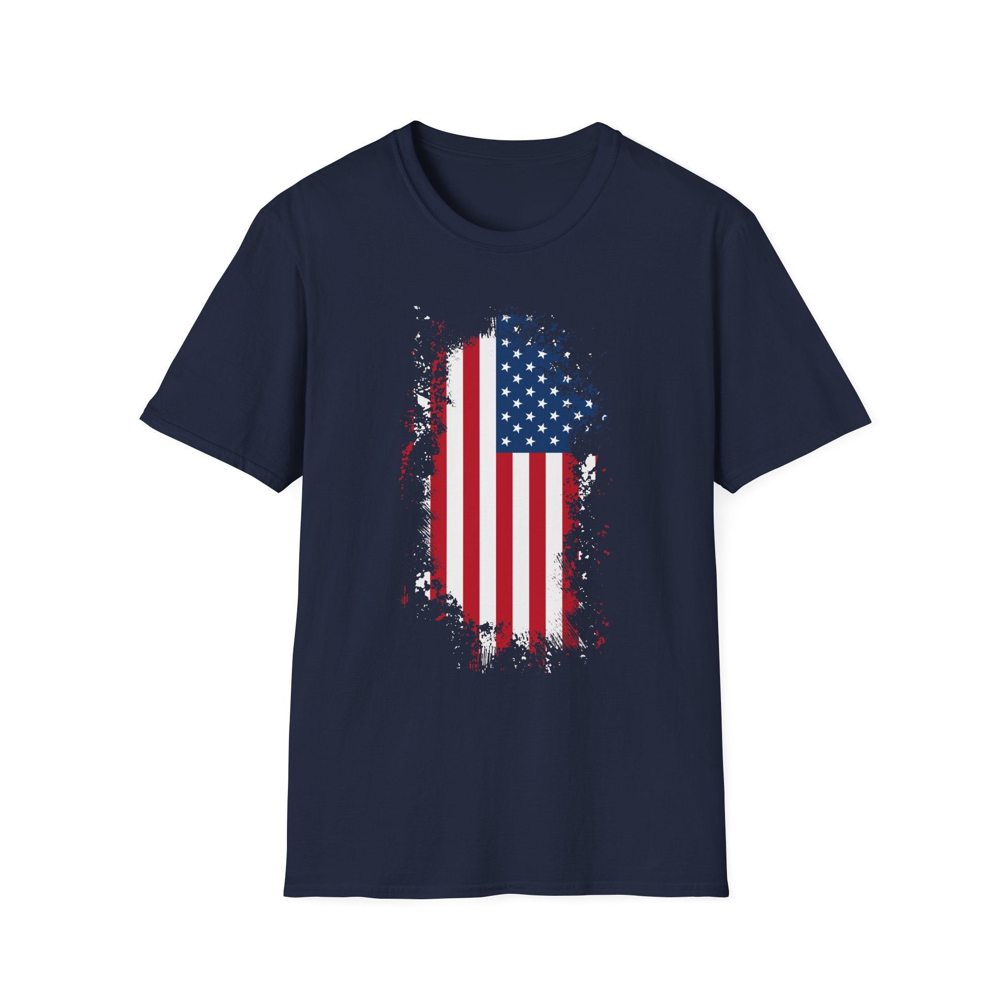 Distressed American Flag T-Shirt — Patriotic USA Tee for 4th of July