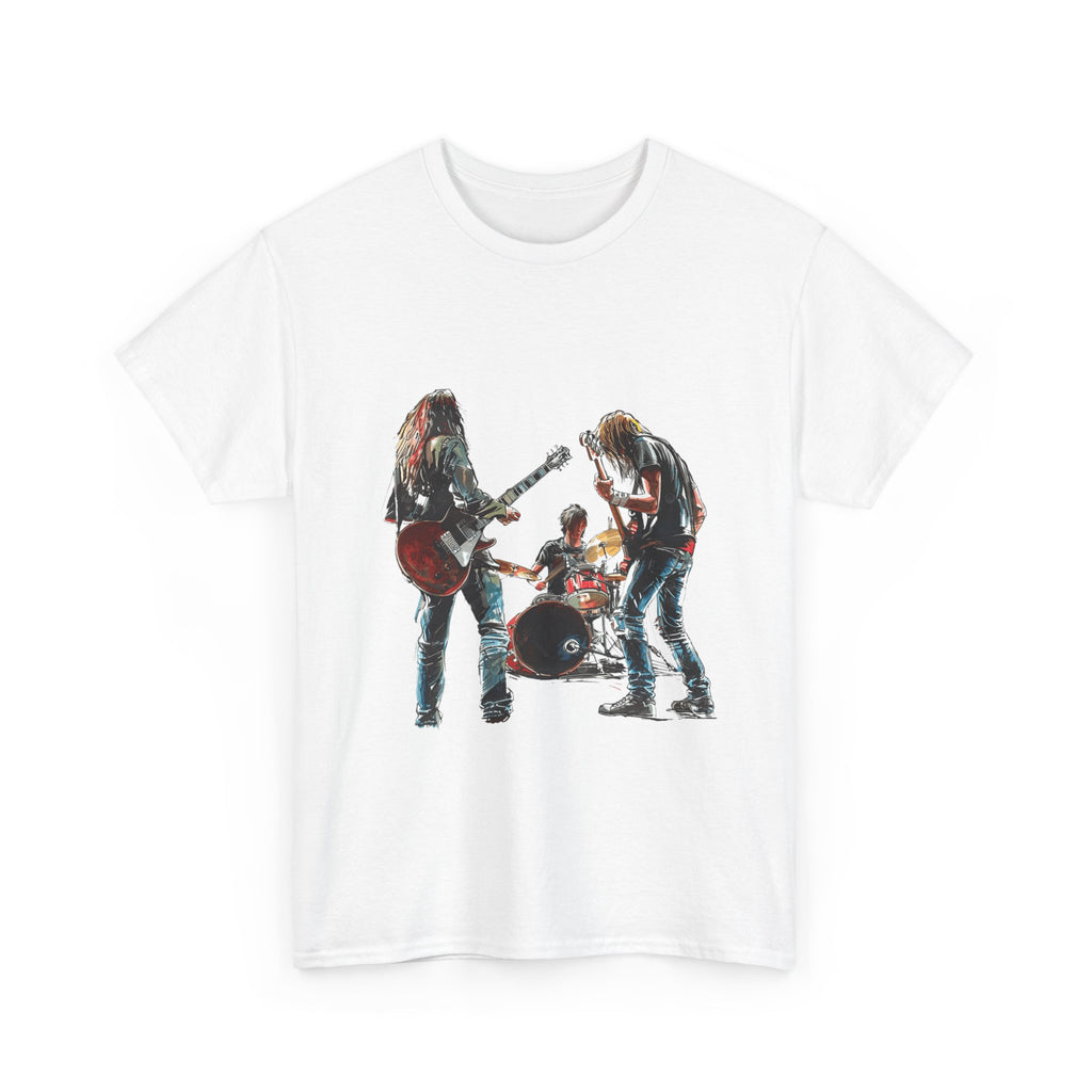 Band Silhouette T‑Shirt — Vintage Rock Band Graphic Tee